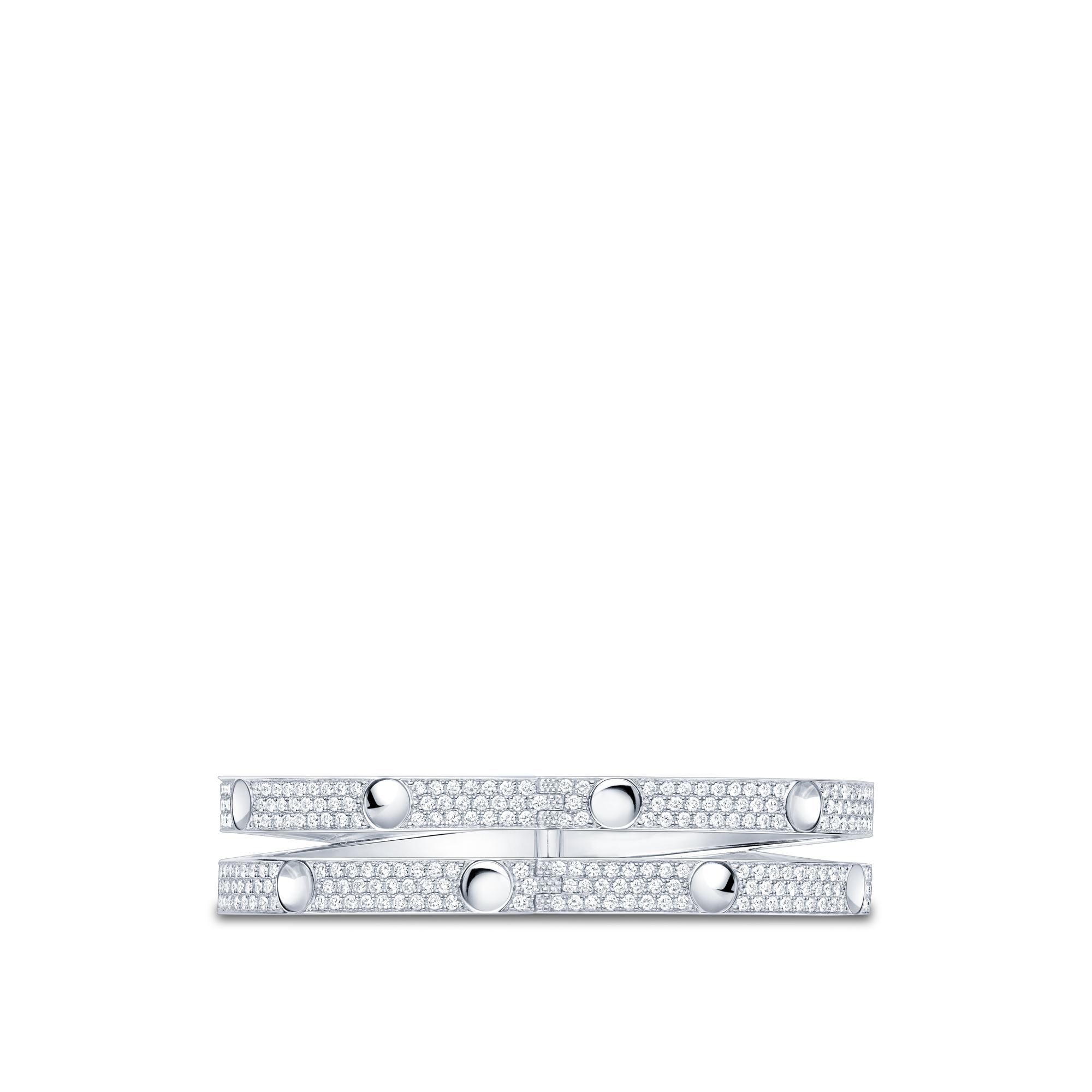  Categories Bracelets Empreinte Bangle, White Gold and Diamonds | Louis Vuitton ® (Product zoom)