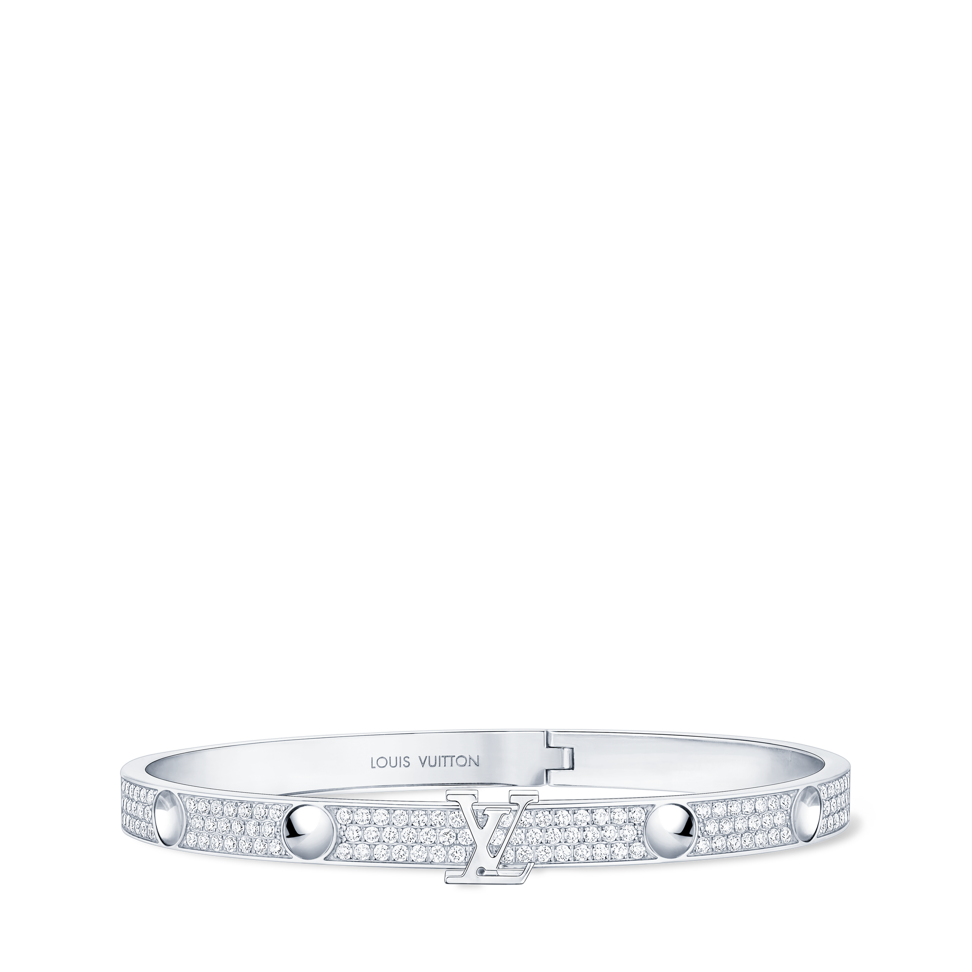  Categories All Fine Jewelry Empreinte Bangle, White Gold and Diamonds | Louis Vuitton ® (Product zoom)