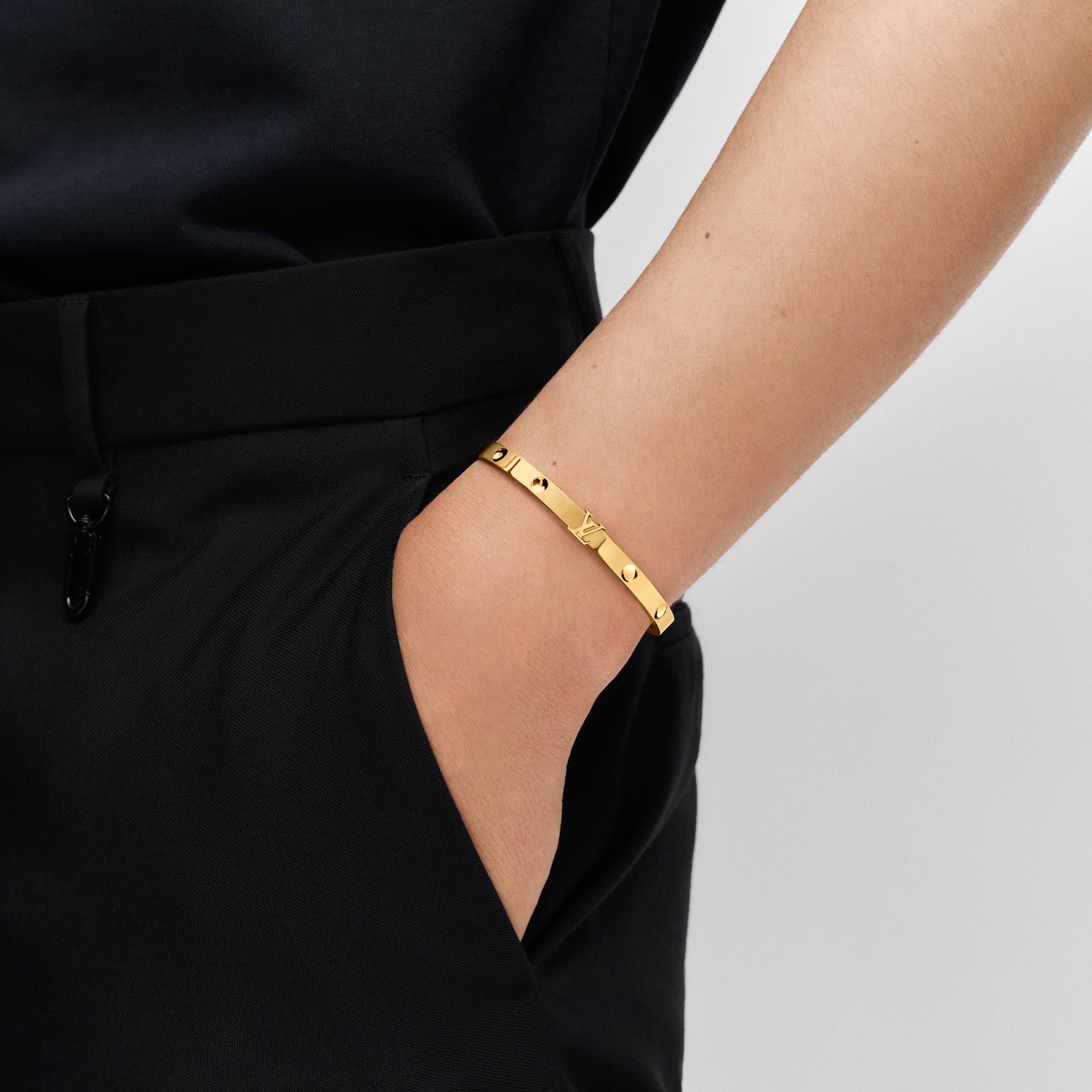  Discontinued Product Obs 15 Empreinte Bangle, Yellow Gold | Louis Vuitton ® (Product zoom)