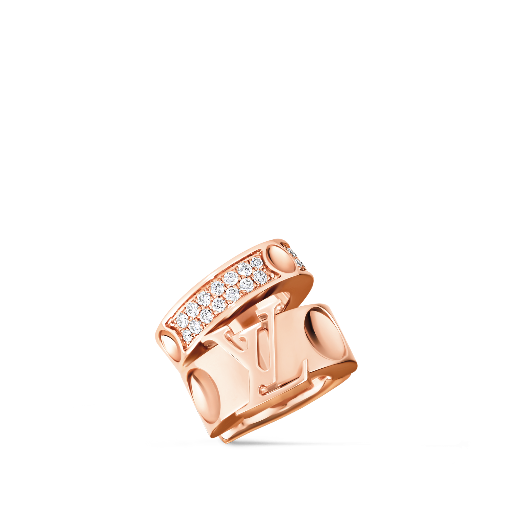 Empreinte Ear Cuff, Pink Gold And Diamonds - Per Unit
