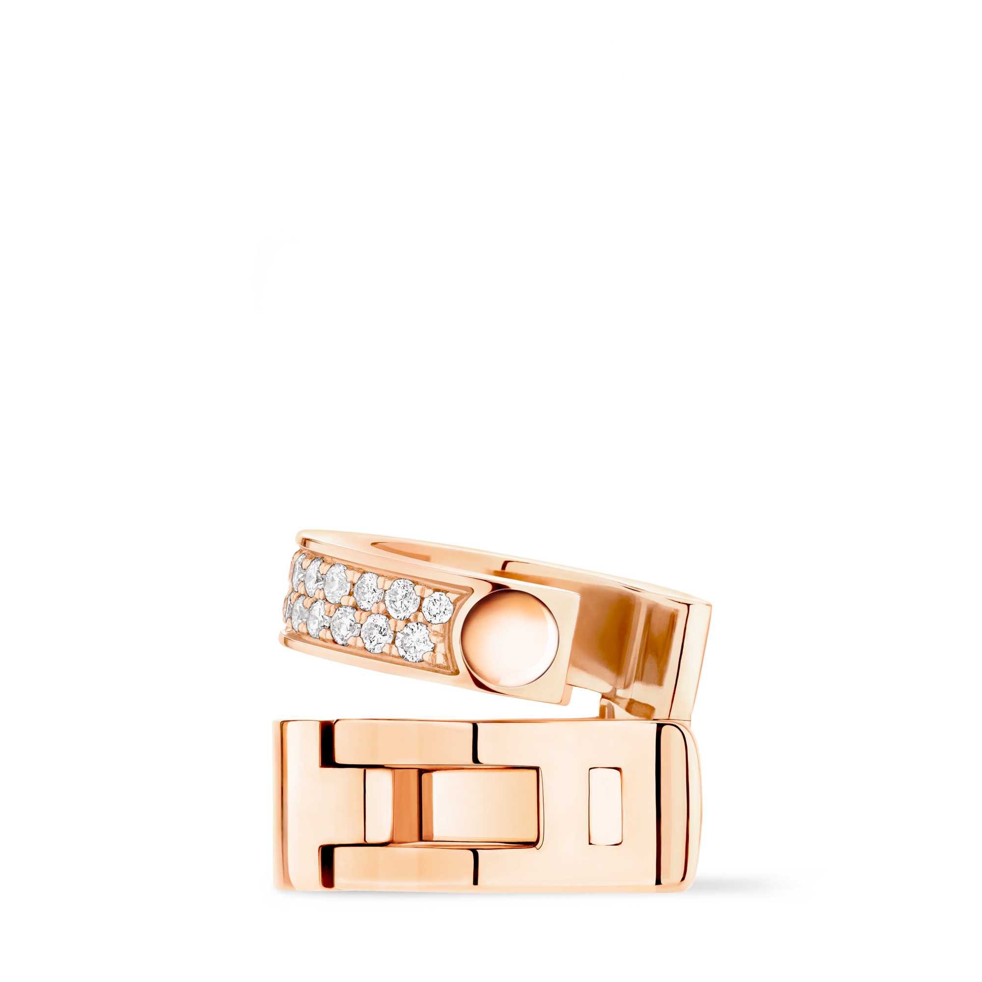  Categories Earrings Empreinte Ear Cuff, Pink Gold and Diamonds | Louis Vuitton ® (Product zoom)