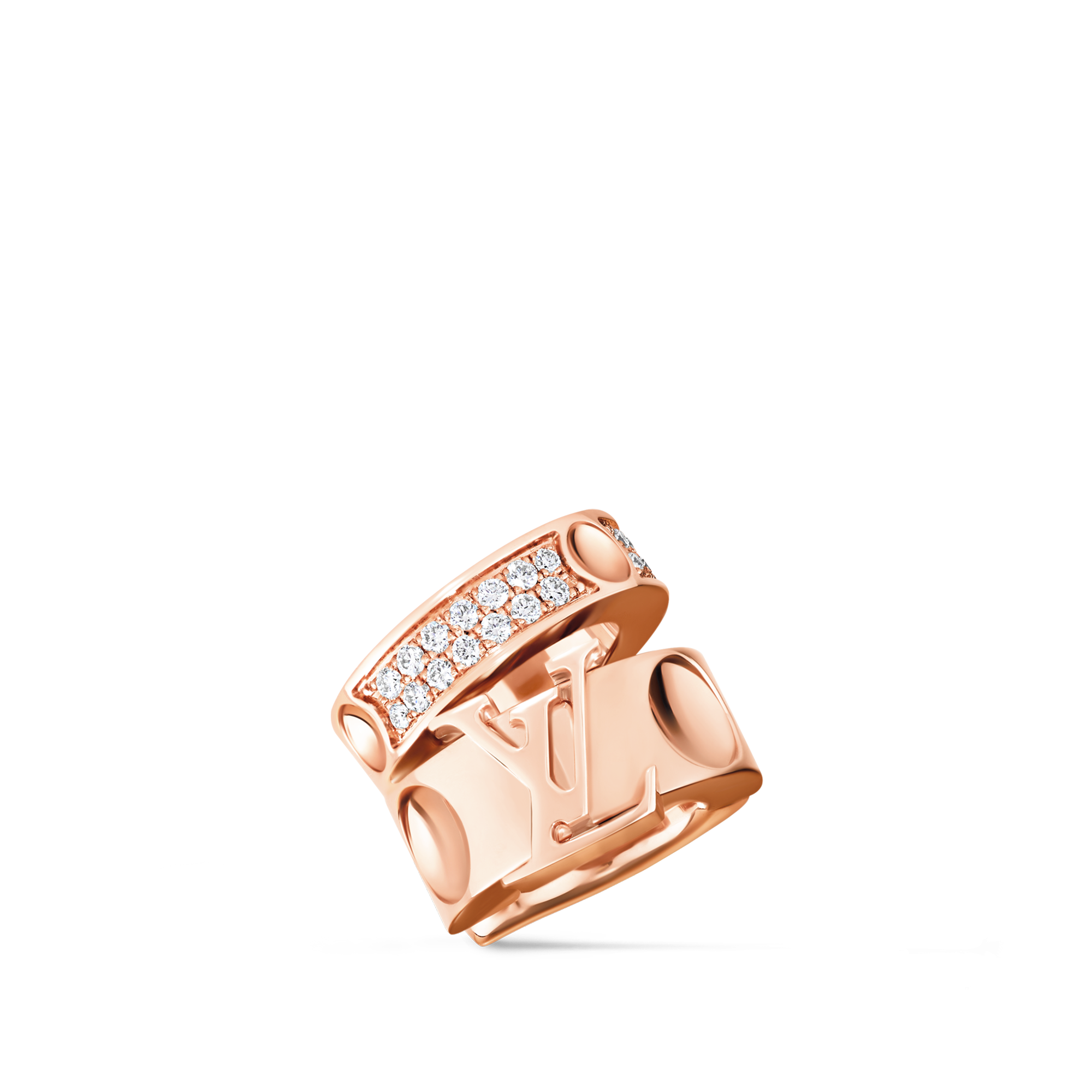  Categories Earrings Empreinte Ear Cuff, Pink Gold and Diamonds | Louis Vuitton ® (Product zoom)