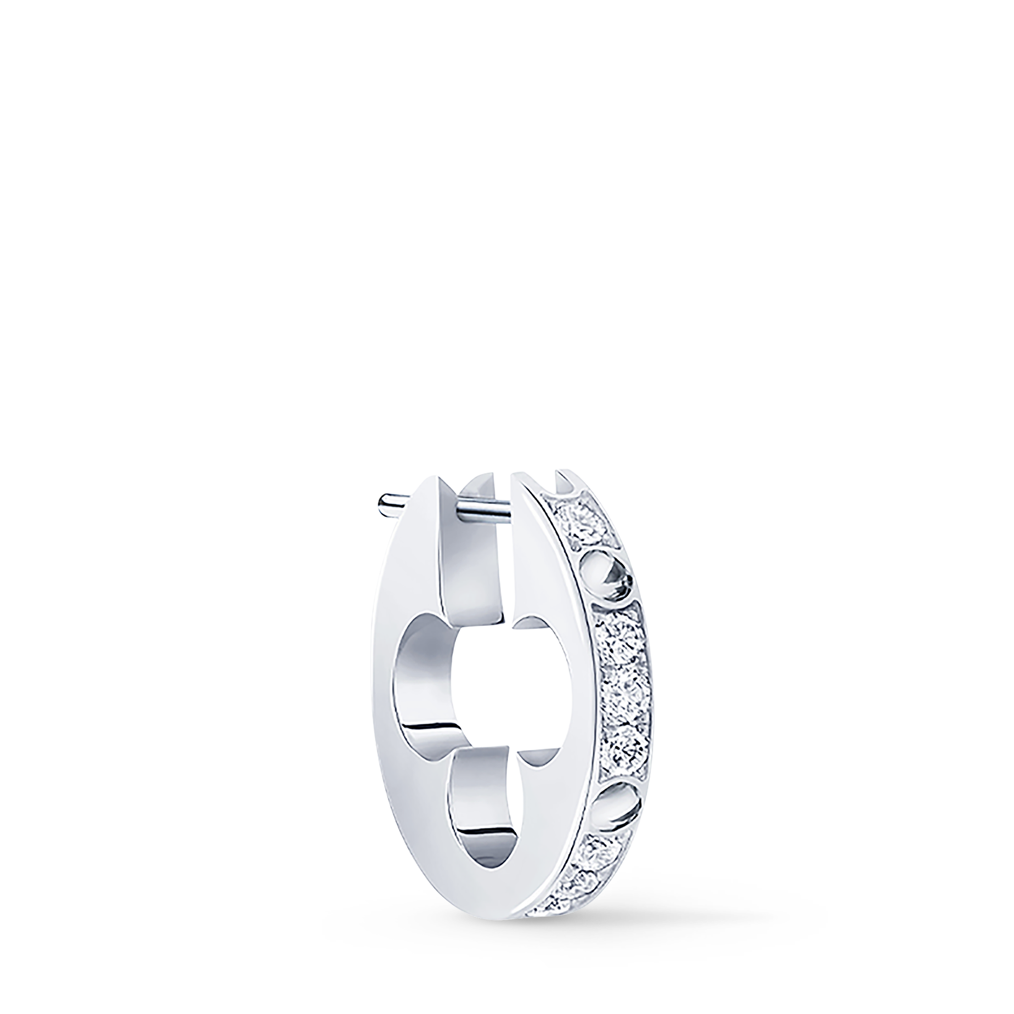 Empreinte Hoop, White Gold And Diamonds - Per Unit
