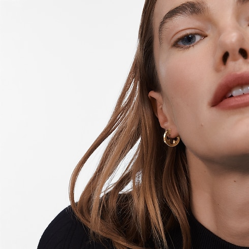 Categories Earrings Empreinte Hoop, Yellow Gold - Per Unit | Louis Vuitton ® (Product zoom)