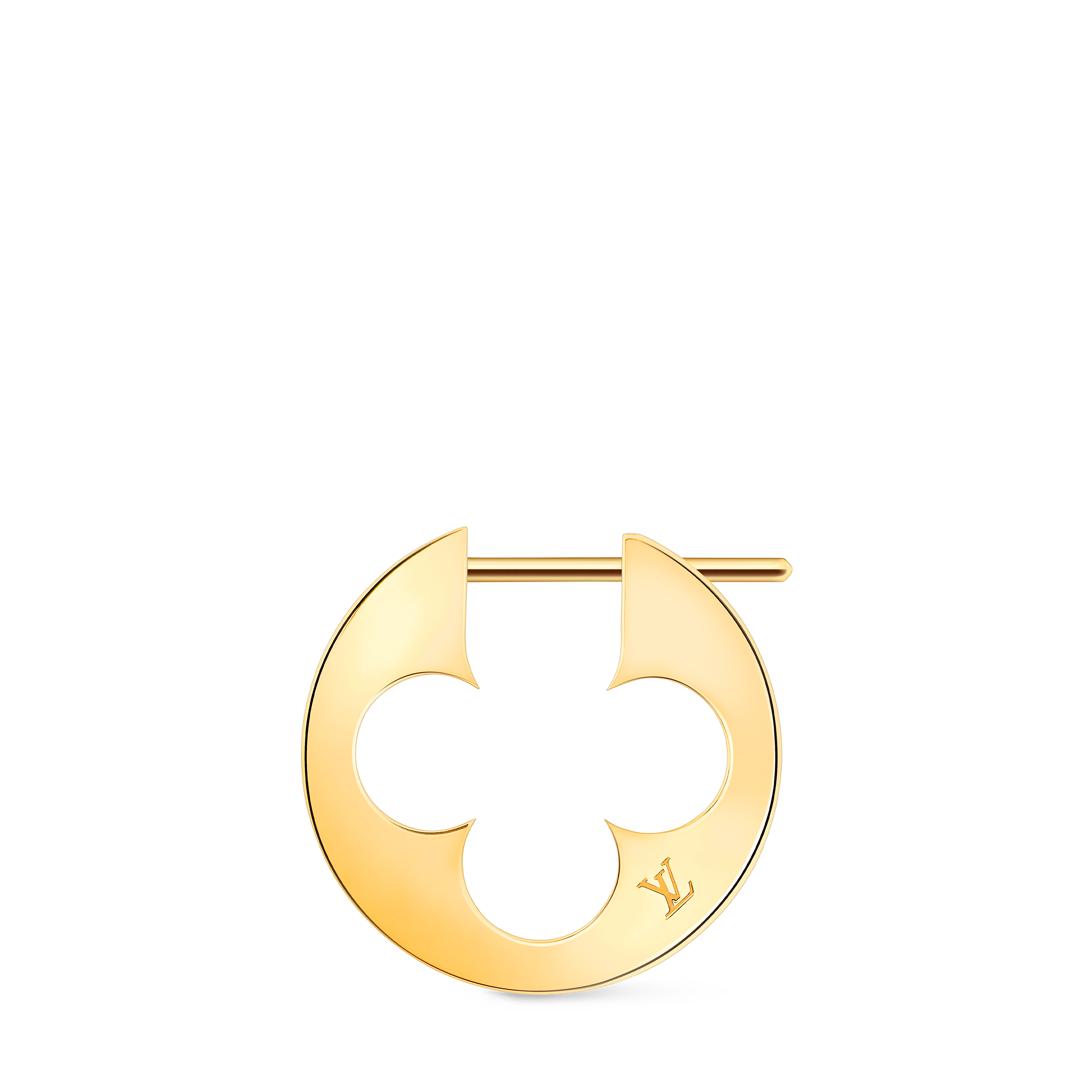  Categories Earrings Empreinte Hoop, Yellow Gold - Per Unit | Louis Vuitton ® (Product zoom)