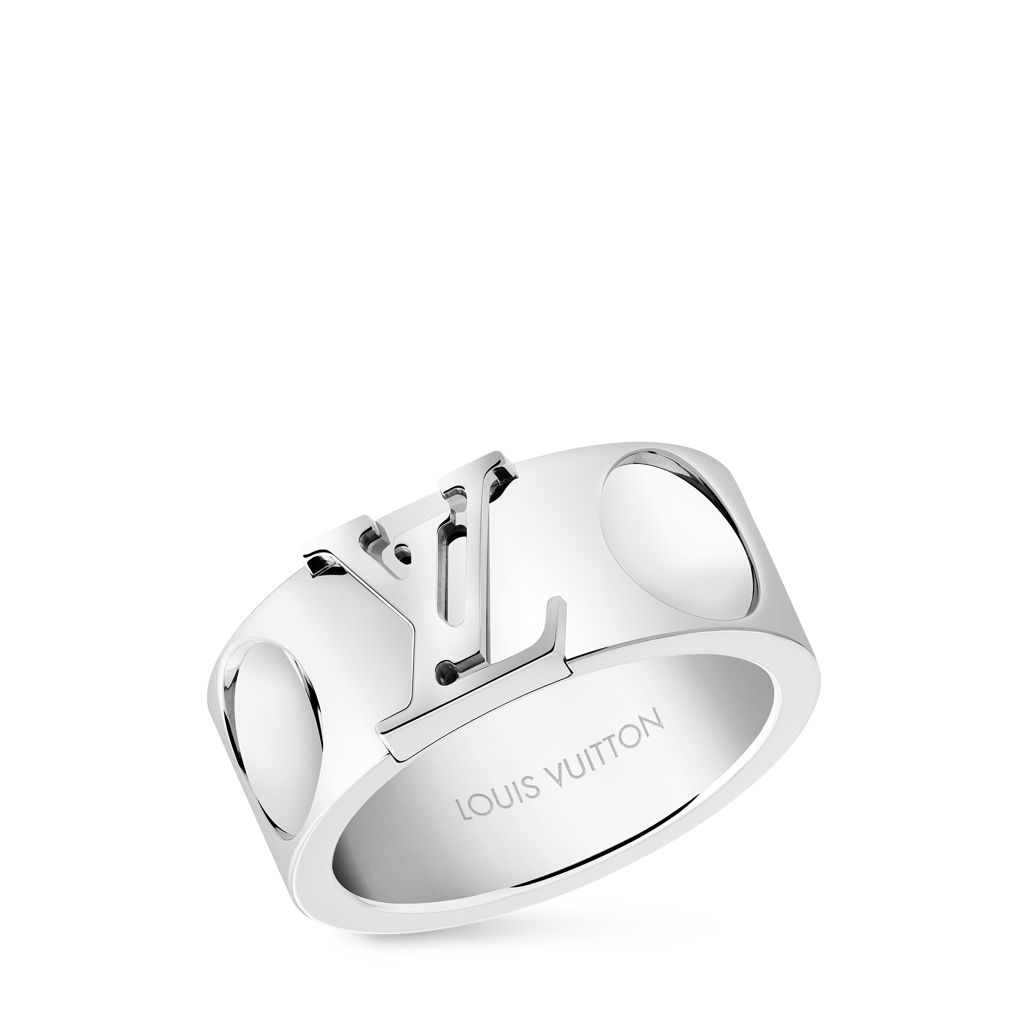  Categories All Fine Jewelry Empreinte Large Ring, White Gold | Louis Vuitton ® (Product zoom)