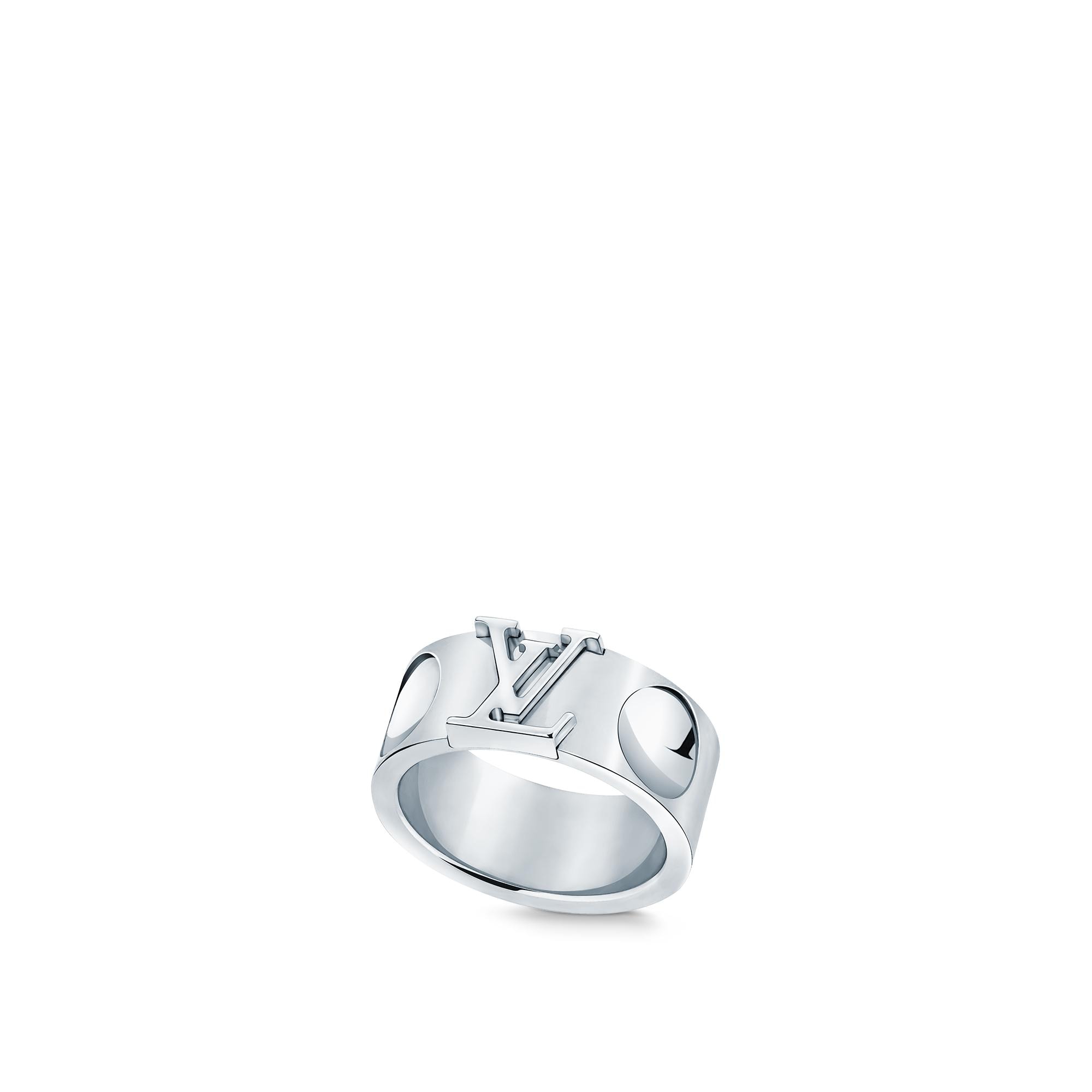  Categories All Fine Jewelry Empreinte Large Ring, White Gold | Louis Vuitton ® (Product zoom)