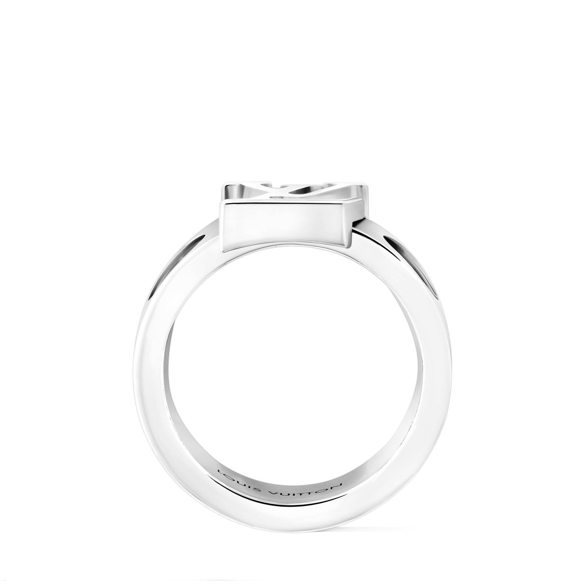 Categories All Fine Jewelry Empreinte Large Ring, White Gold | Louis Vuitton ® (Product zoom)