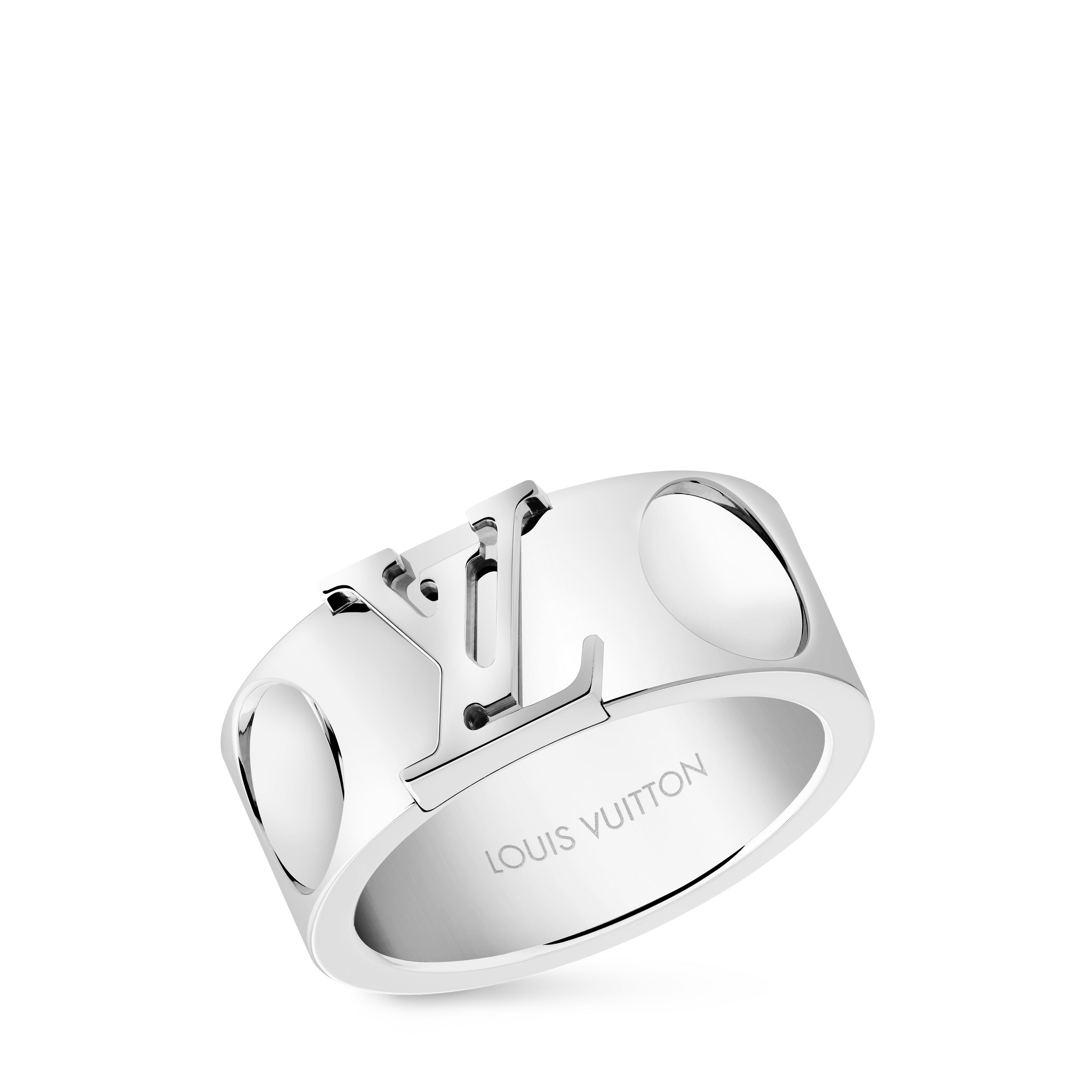  Categories All Fine Jewelry Empreinte Large Ring, White Gold | Louis Vuitton ® (Product zoom)
