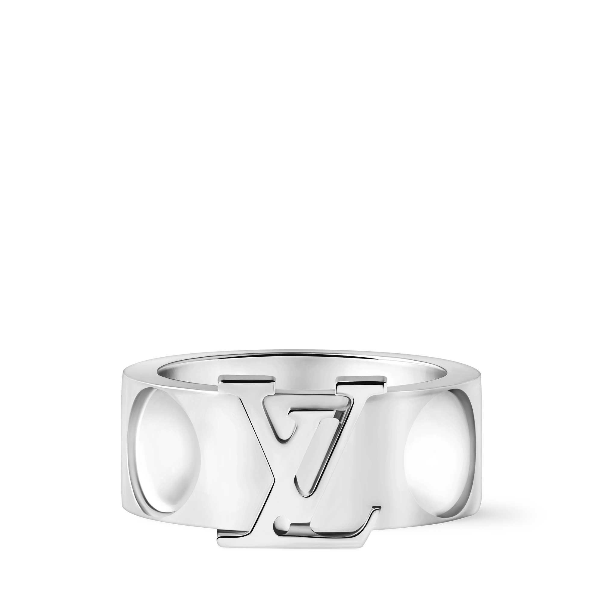  Categories All Fine Jewelry Empreinte Large Ring, White Gold | Louis Vuitton ® (Product zoom)