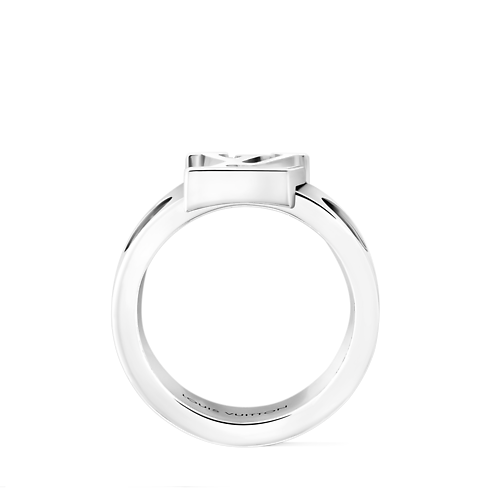 Categories All Fine Jewelry Empreinte Large Ring, White Gold | Louis Vuitton ® (Product zoom)