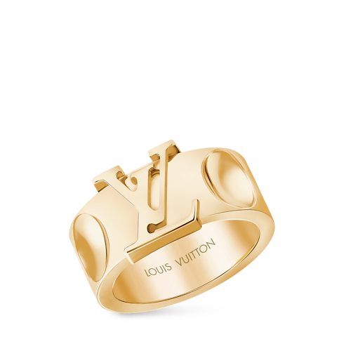 Categories All Fine Jewelry Empreinte Large Ring, Yellow Gold | Louis Vuitton ® (Product zoom)