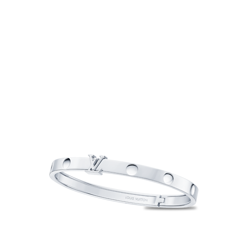 Jewelry Bracelets Empreinte Medium Bangle, White Gold | Louis Vuitton ® (Product zoom)