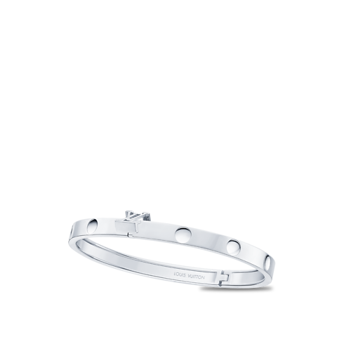 Jewelry Bracelets Empreinte Medium Bangle, White Gold | Louis Vuitton ® (Product zoom)