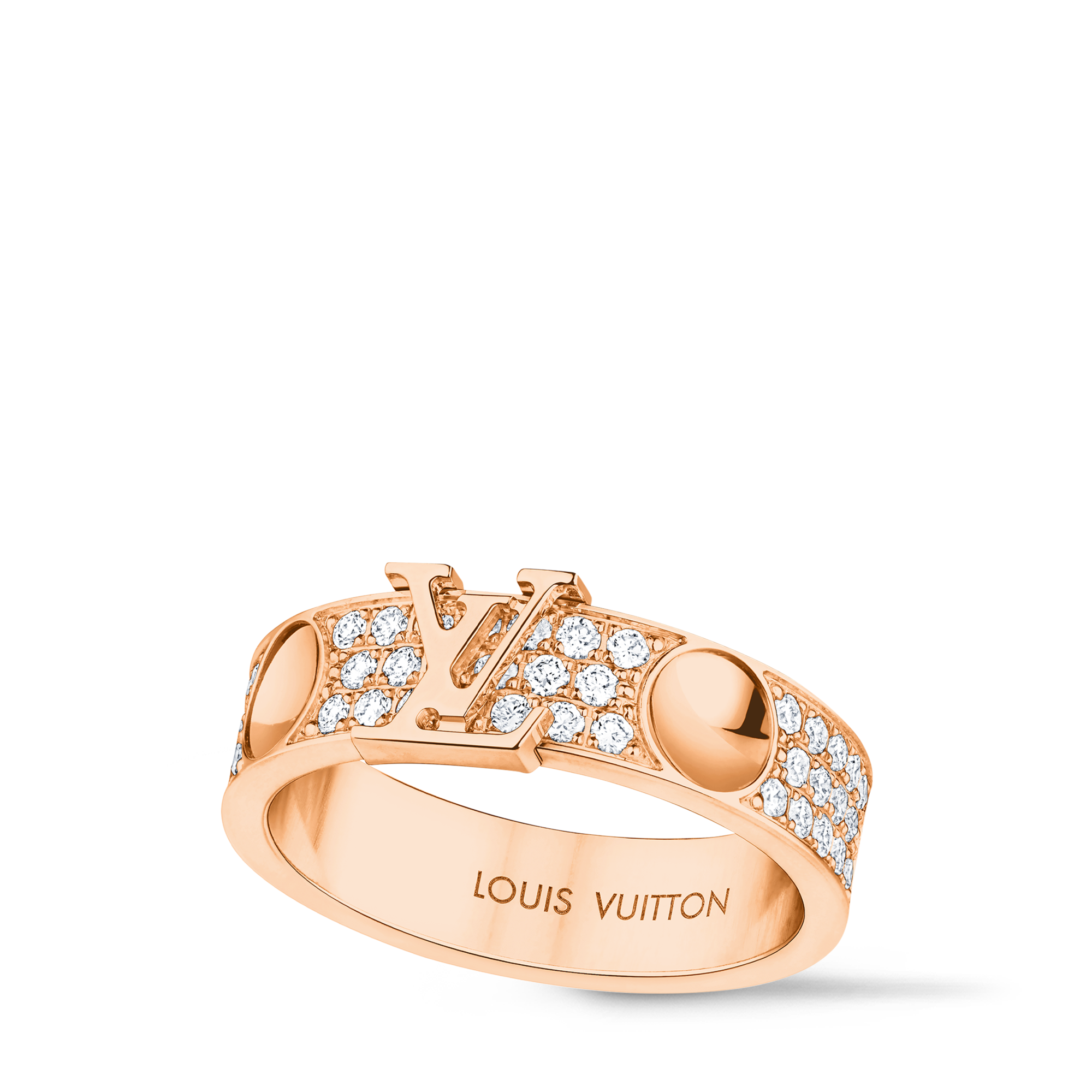  Categories Rings Empreinte Medium Ring, Pink Gold and Diamonds | Louis Vuitton ® (Product zoom)