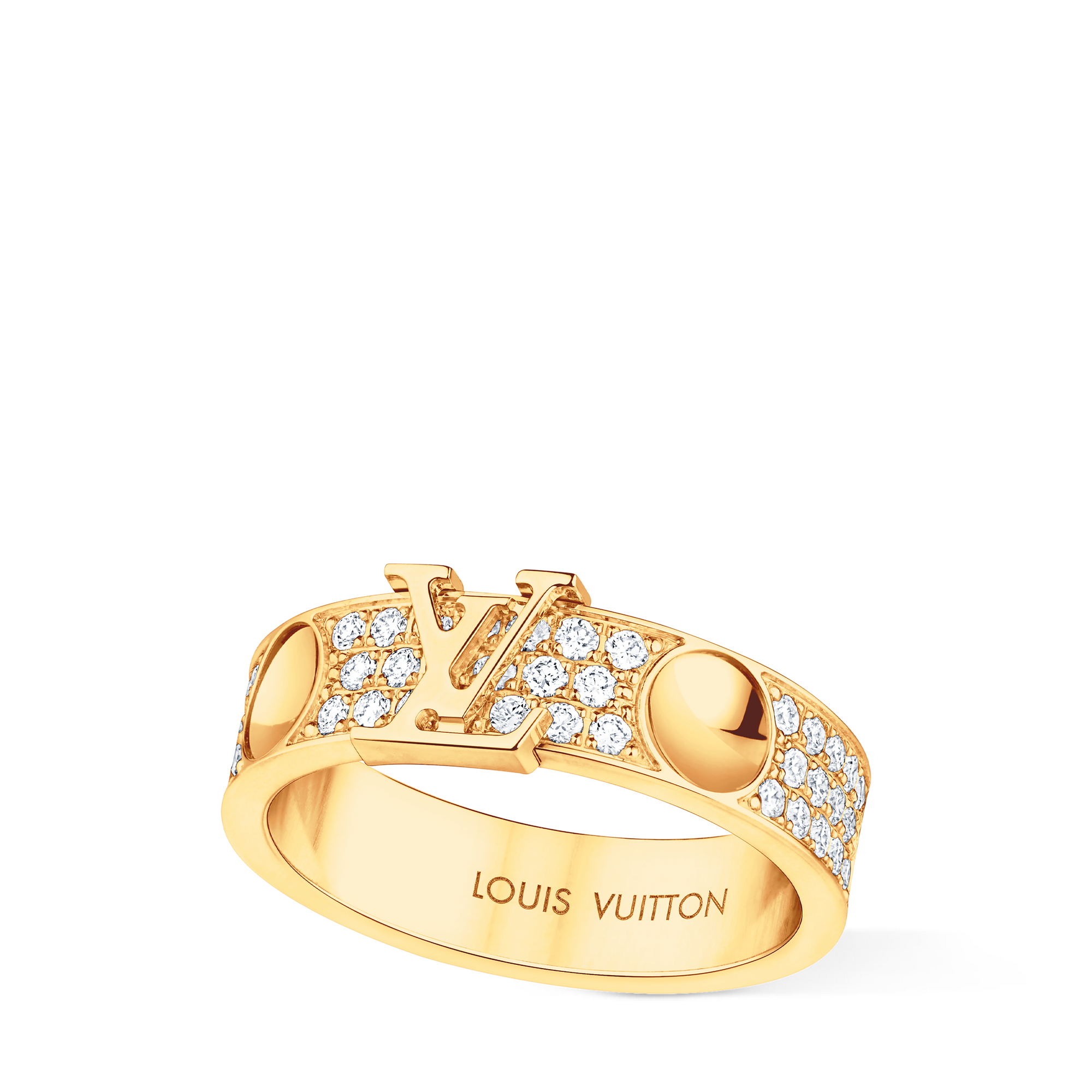  Categories All Fine Jewelry Empreinte Medium Ring, Yellow Gold and Diamonds | Louis Vuitton ® (Product zoom)