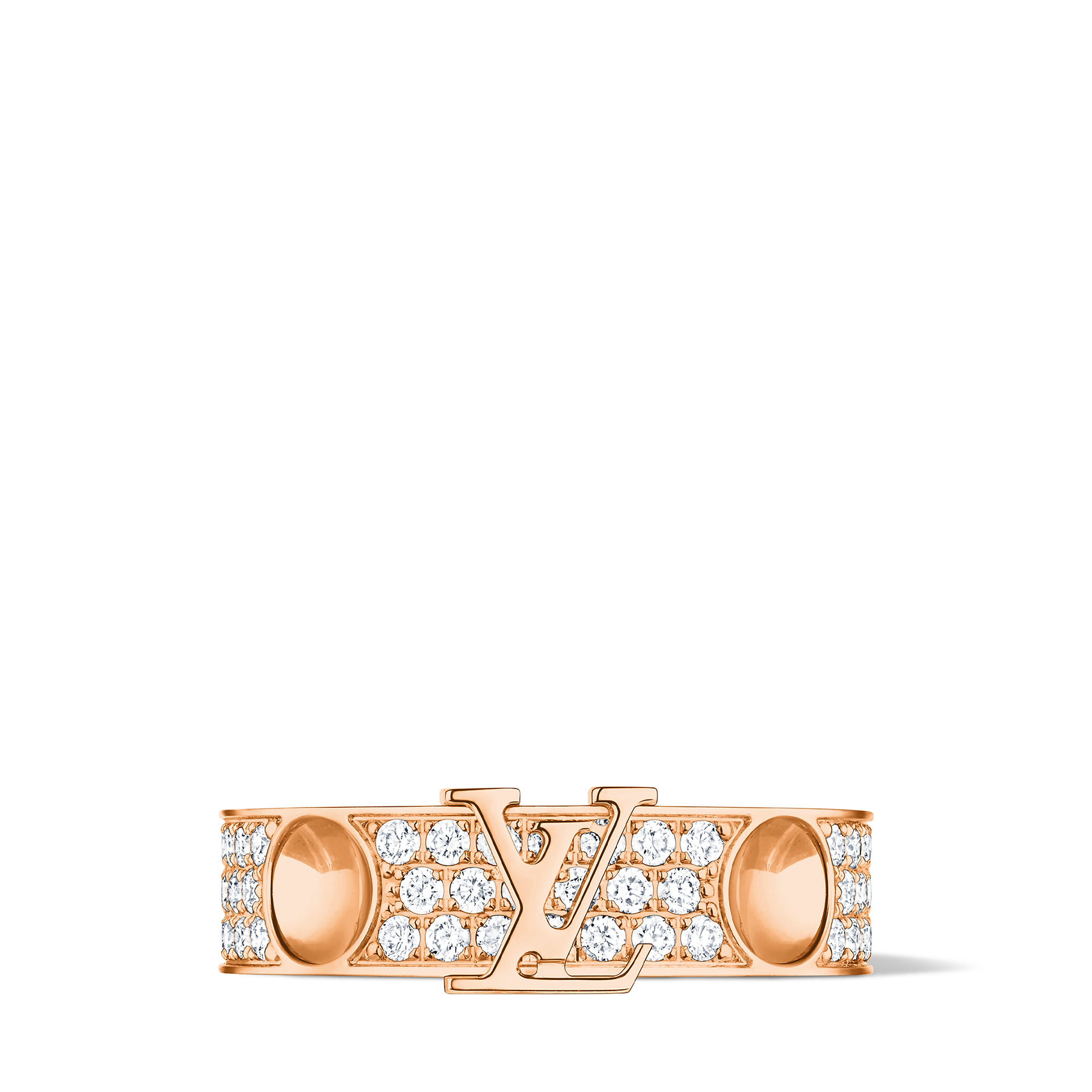 Empreinte Ring, Pink Gold And Diamonds