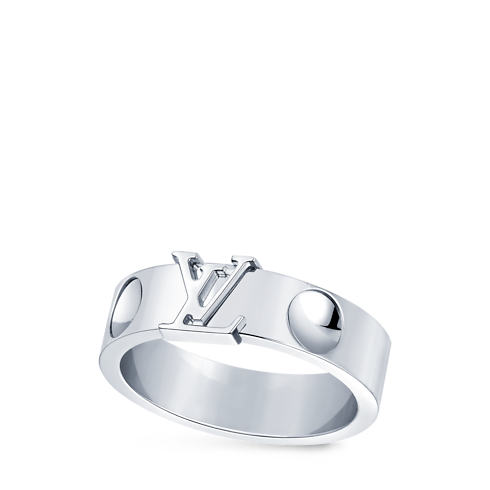 Discontinued Product Obs 12 Empreinte Ring, White Gold | Louis Vuitton ® (Product zoom)