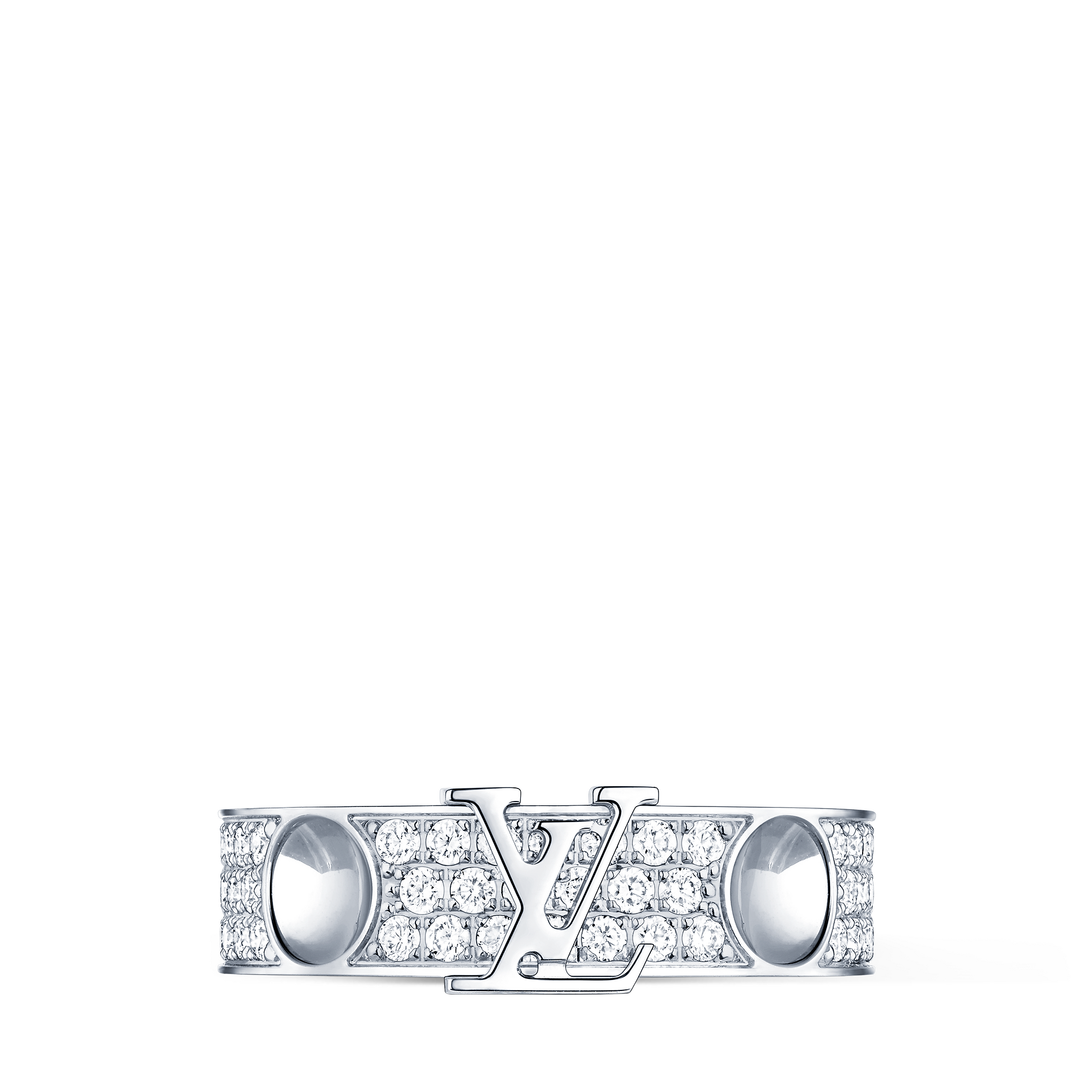 Empreinte Ring, White Gold and Diamonds