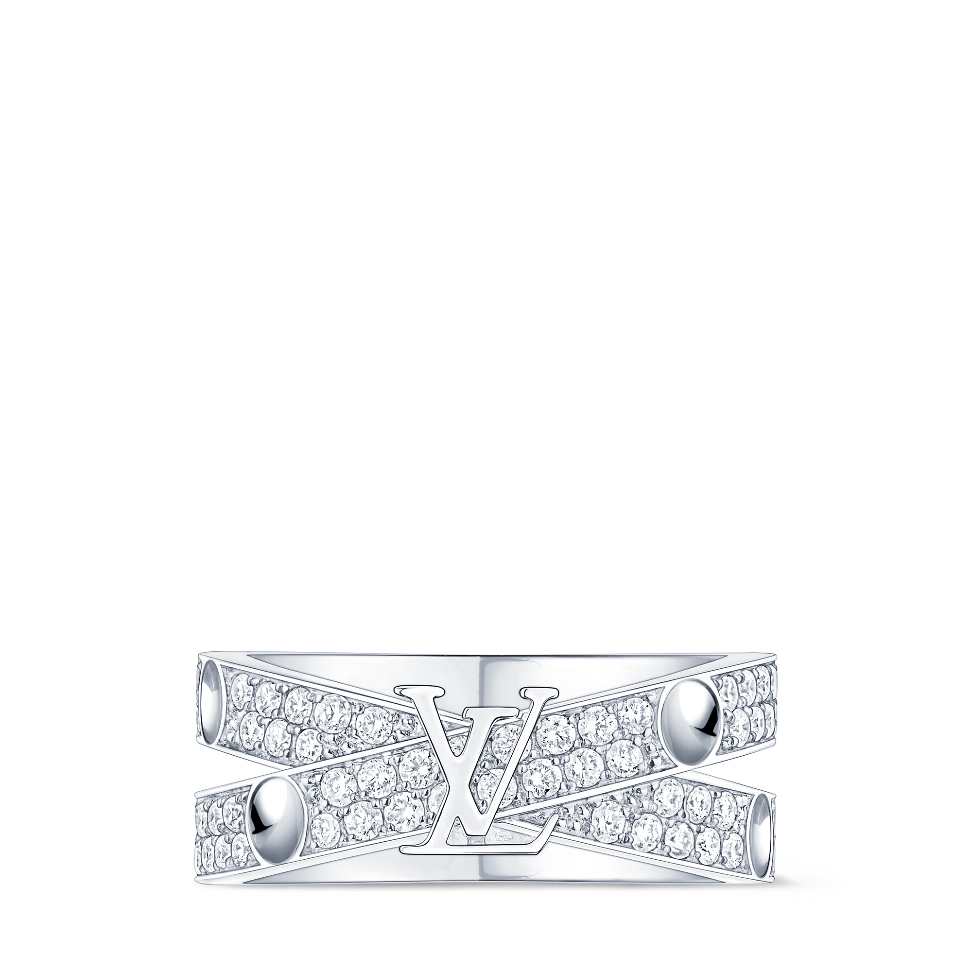 Empreinte Ring, White Gold And Diamonds