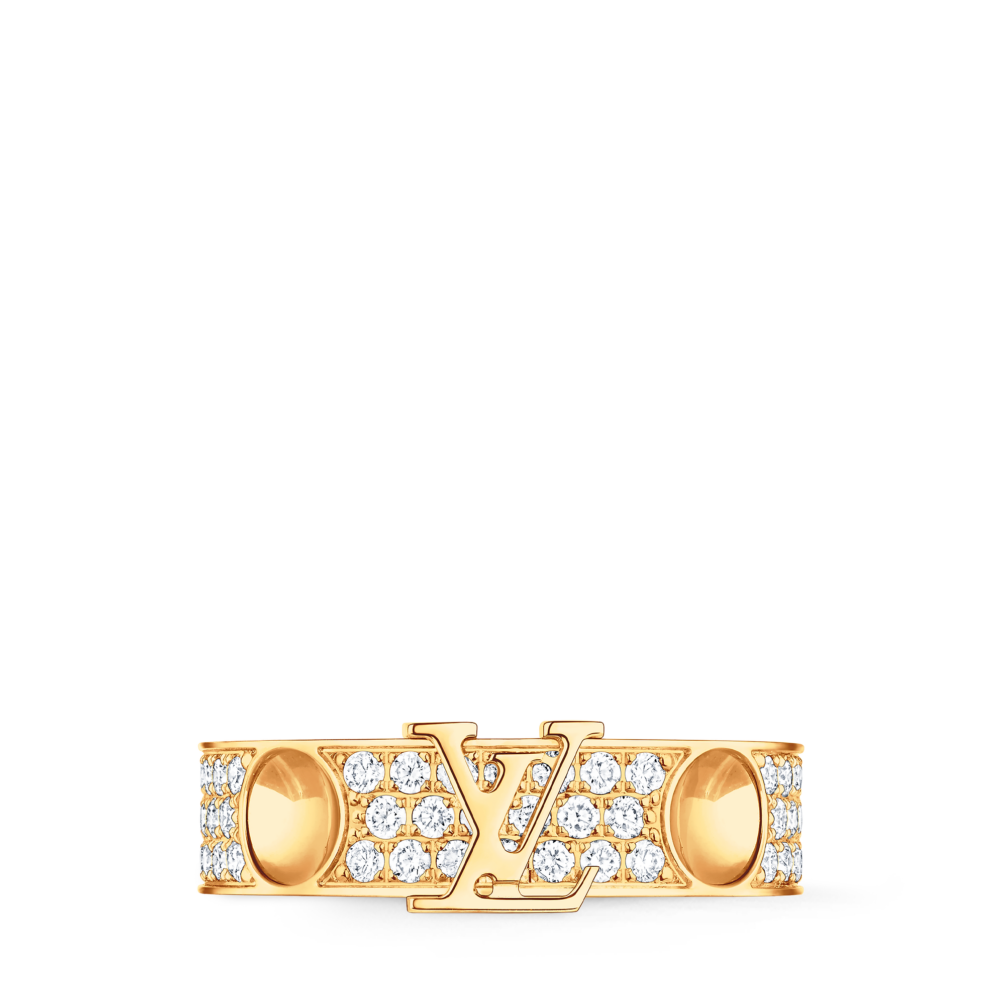 Empreinte Ring, Yellow Gold And Diamonds