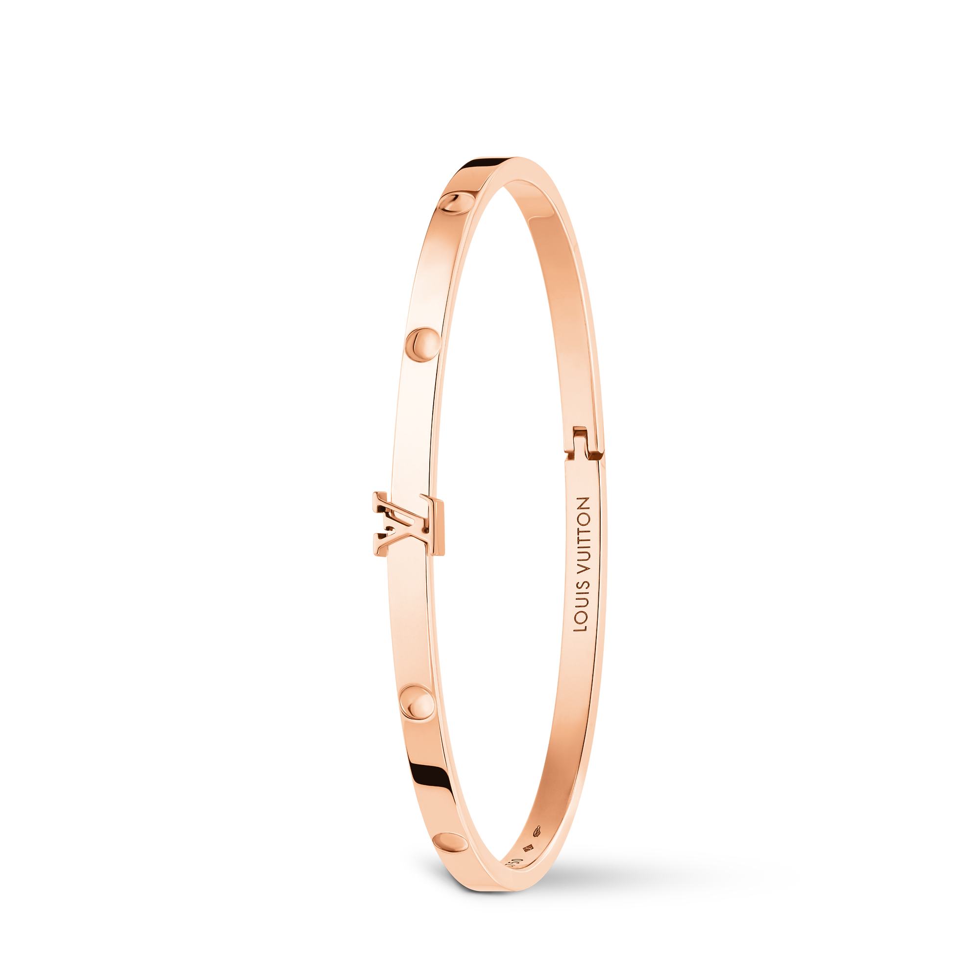 Empreinte Small Bangle, Pink Gold