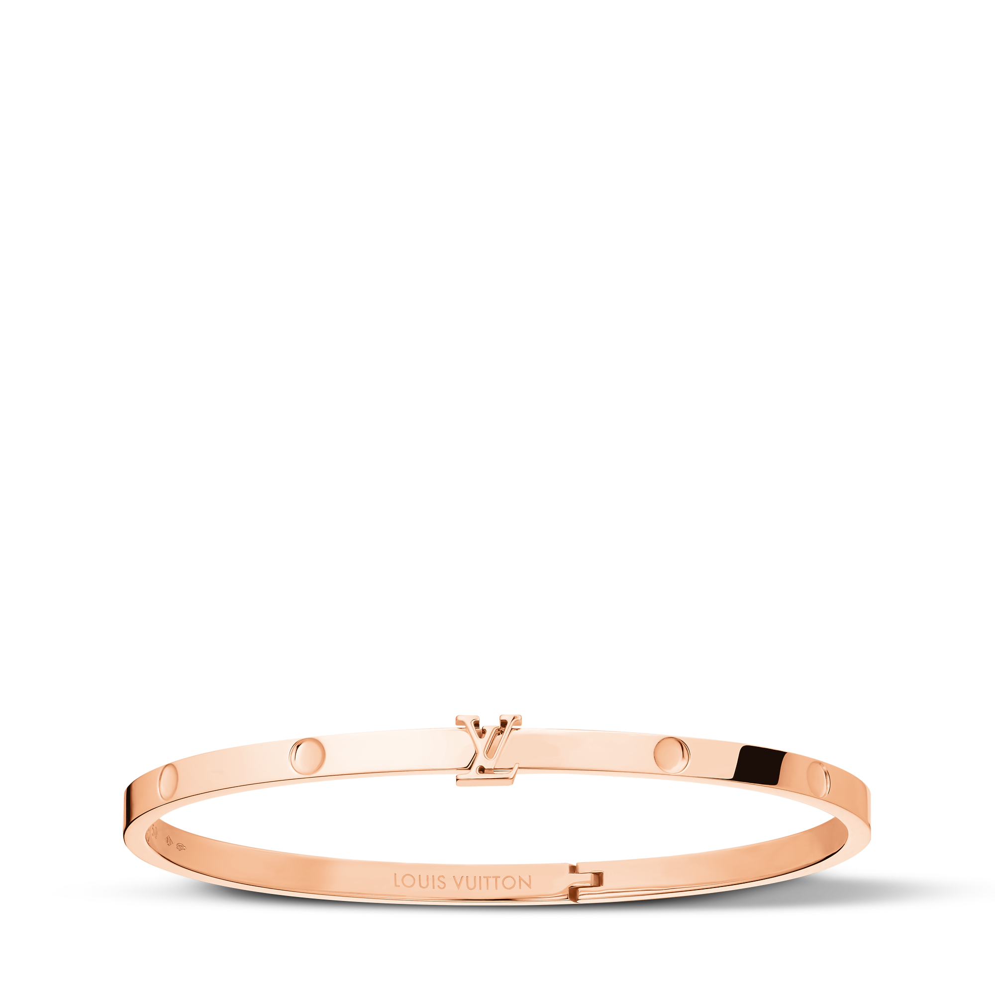 Empreinte Small Bangle, Pink Gold