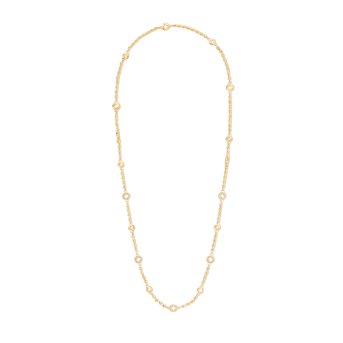 Categories Necklaces and Pendants Empreinte Transformable Long Necklace, Yellow Gold and Diamonds | Louis Vuitton ® (Product zoom)