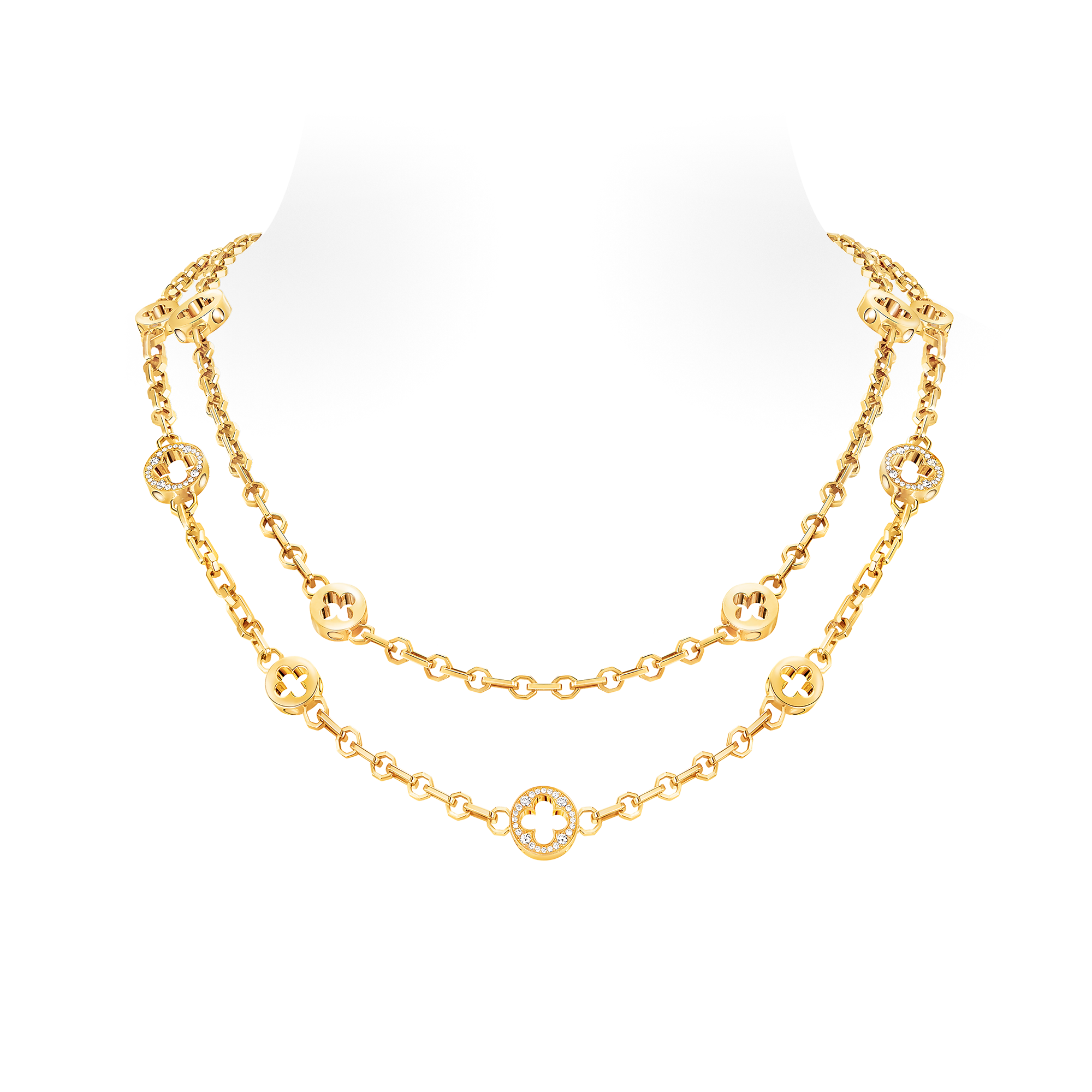 Empreinte Transformable Sautoir, Yellow Gold And Diamonds