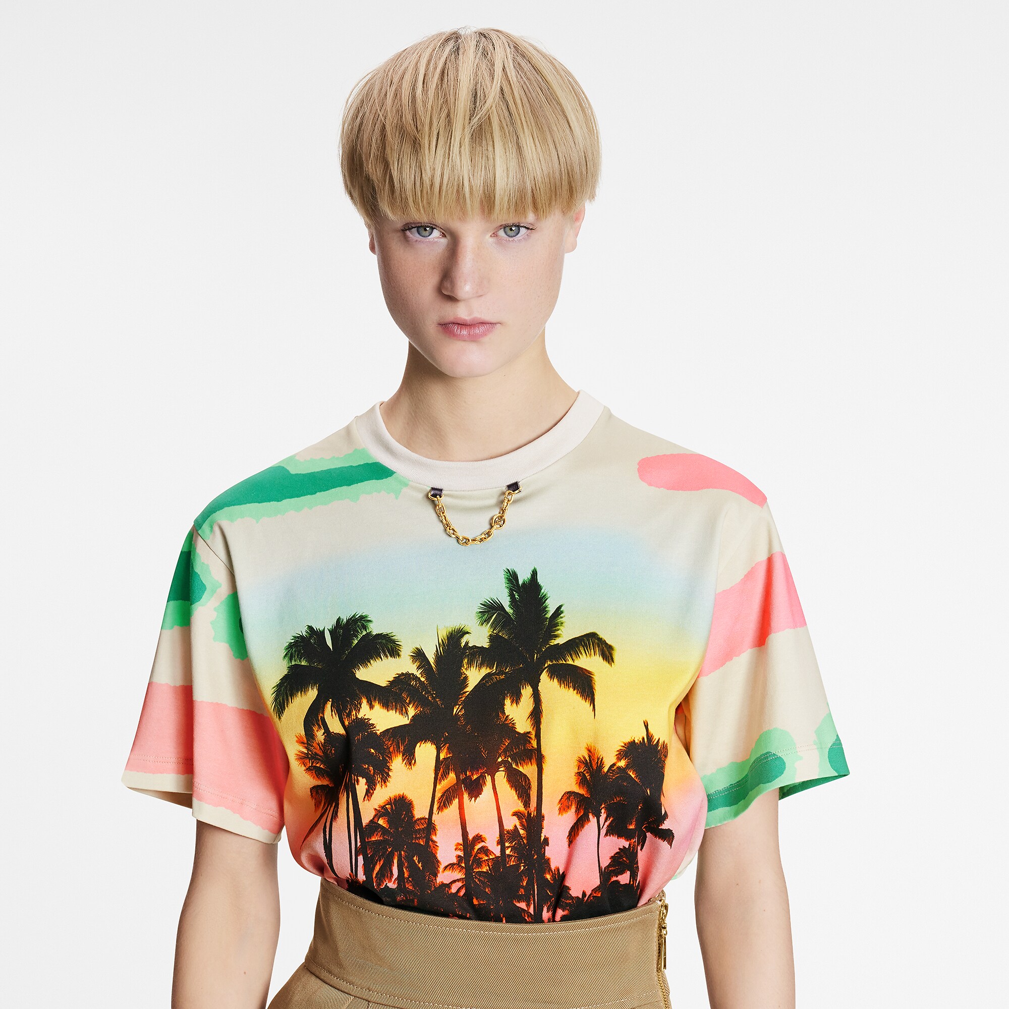 Epi Print Palm Tree T-Shirt