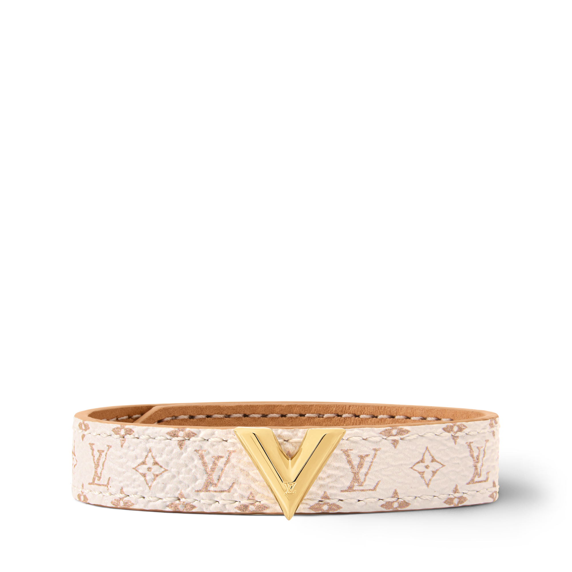 LOUIS VUITTON Vロゴ ブレスレット ゴールド Essential V bracelet 