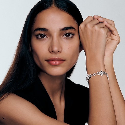 Categories Bracelets Ever Blossom Bracelet, White Gold & Diamonds | Louis Vuitton ® (Product zoom)