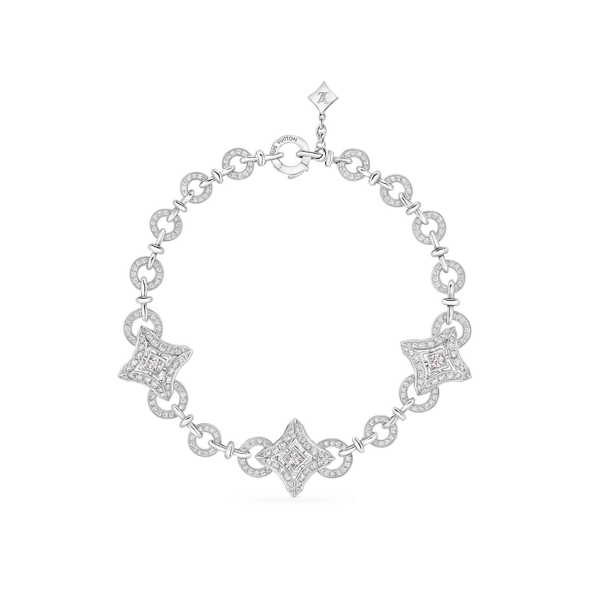  Categories Bracelets Ever Blossom Bracelet, White Gold & Diamonds | Louis Vuitton ® (Product zoom)