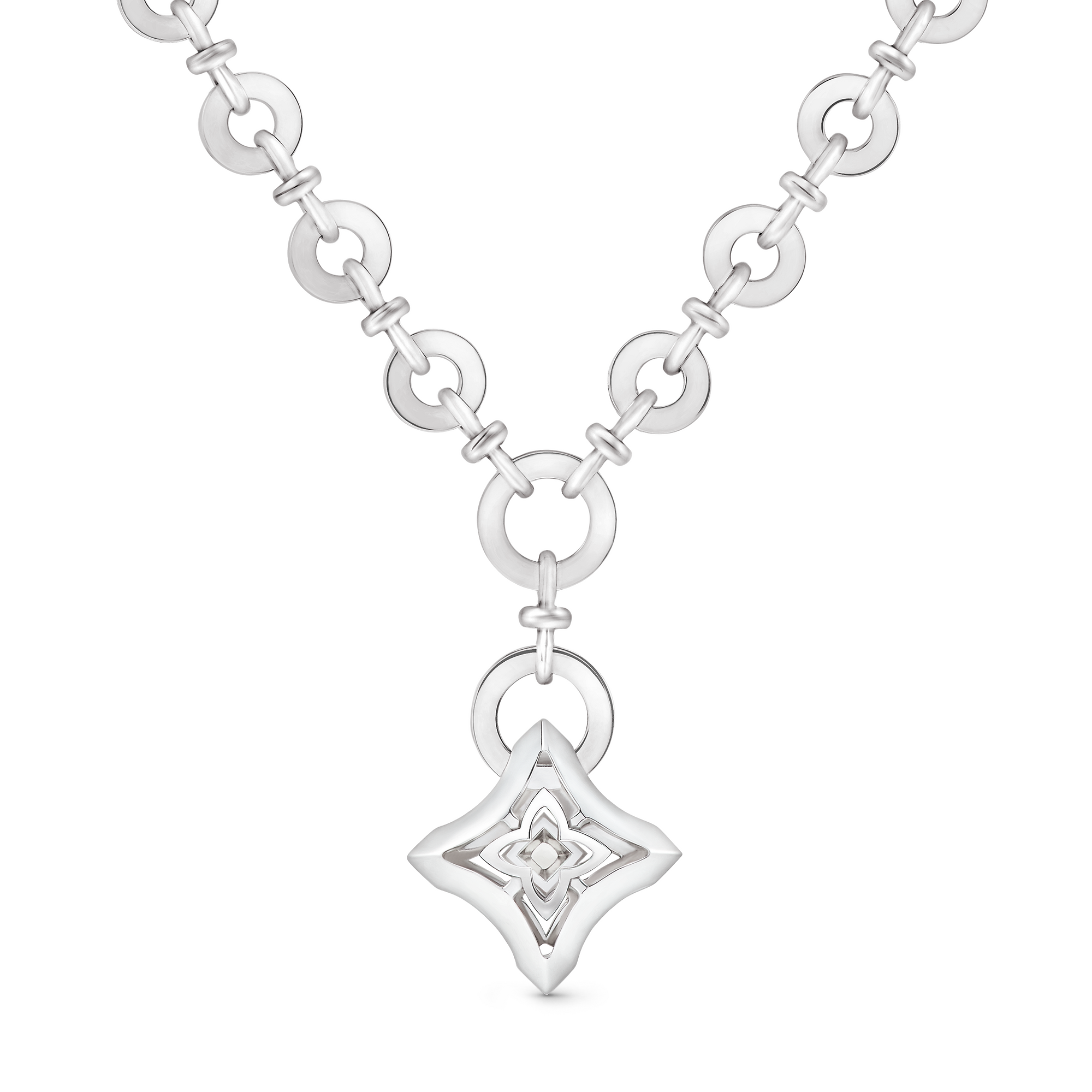 Ever Blossom Pendant, White Gold & Diamonds