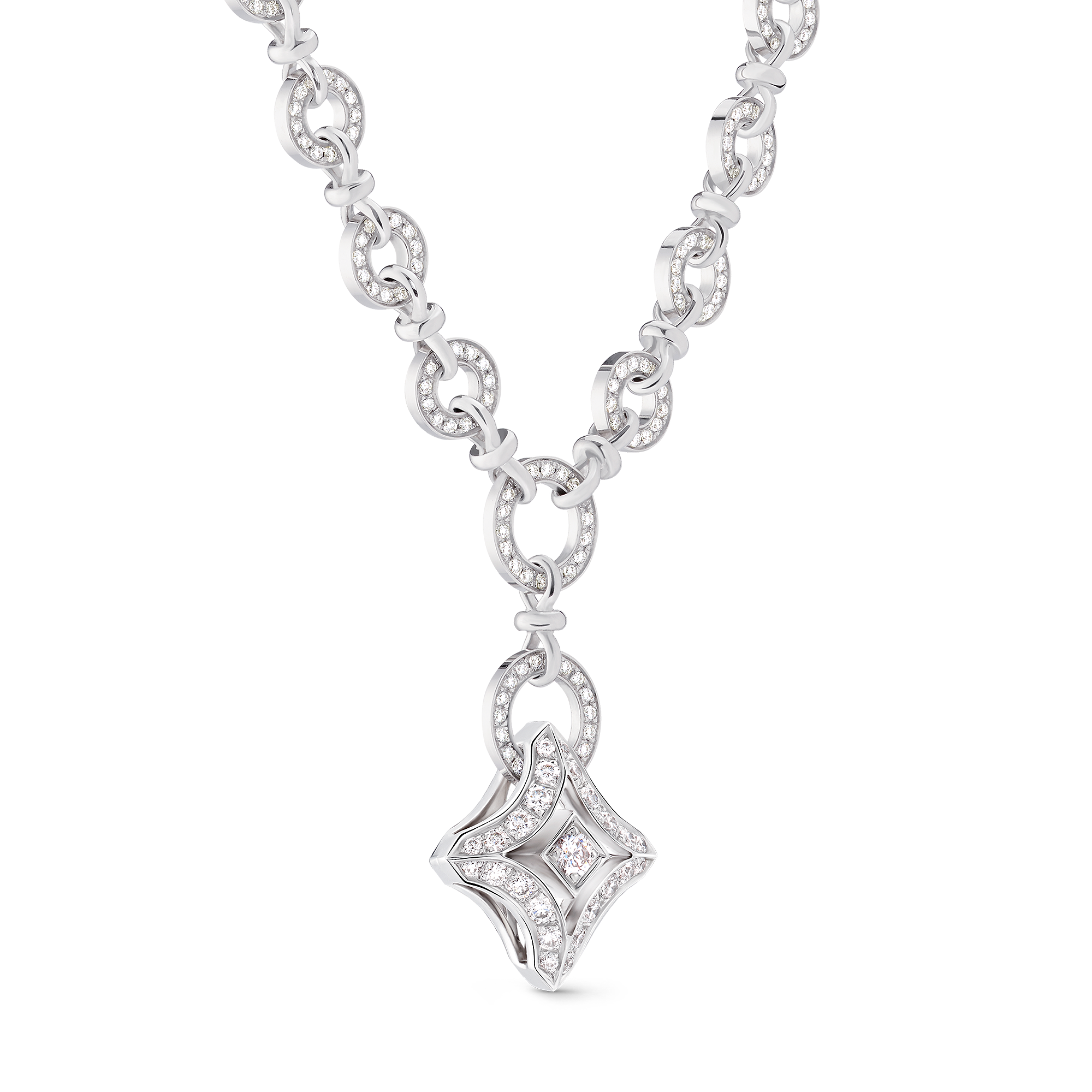 Ever Blossom Pendant, White Gold & Diamonds