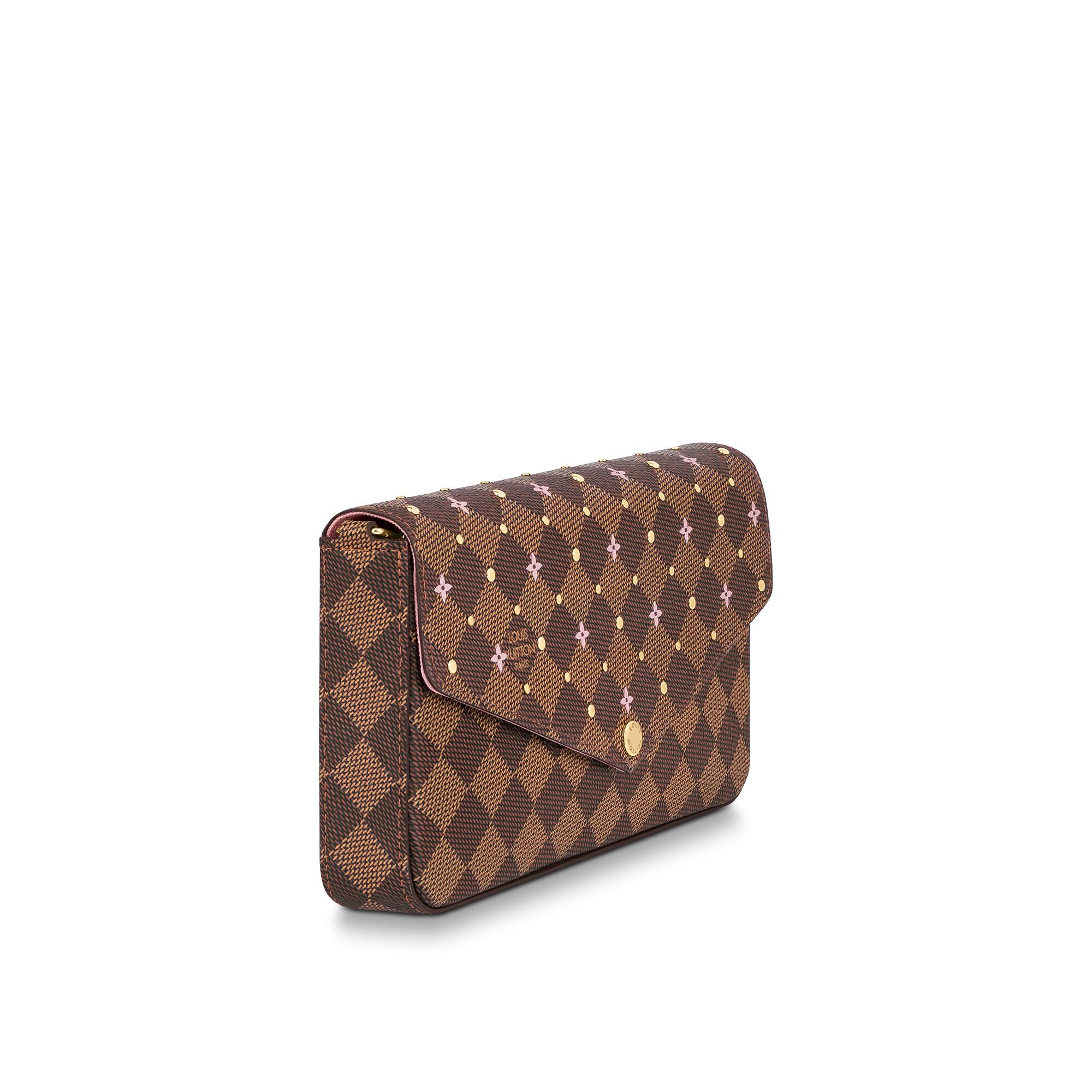 Félicie Pochette Damier Ebene in Brown - WOMEN - Small Leather Goods | LOUIS  VUITTON ®