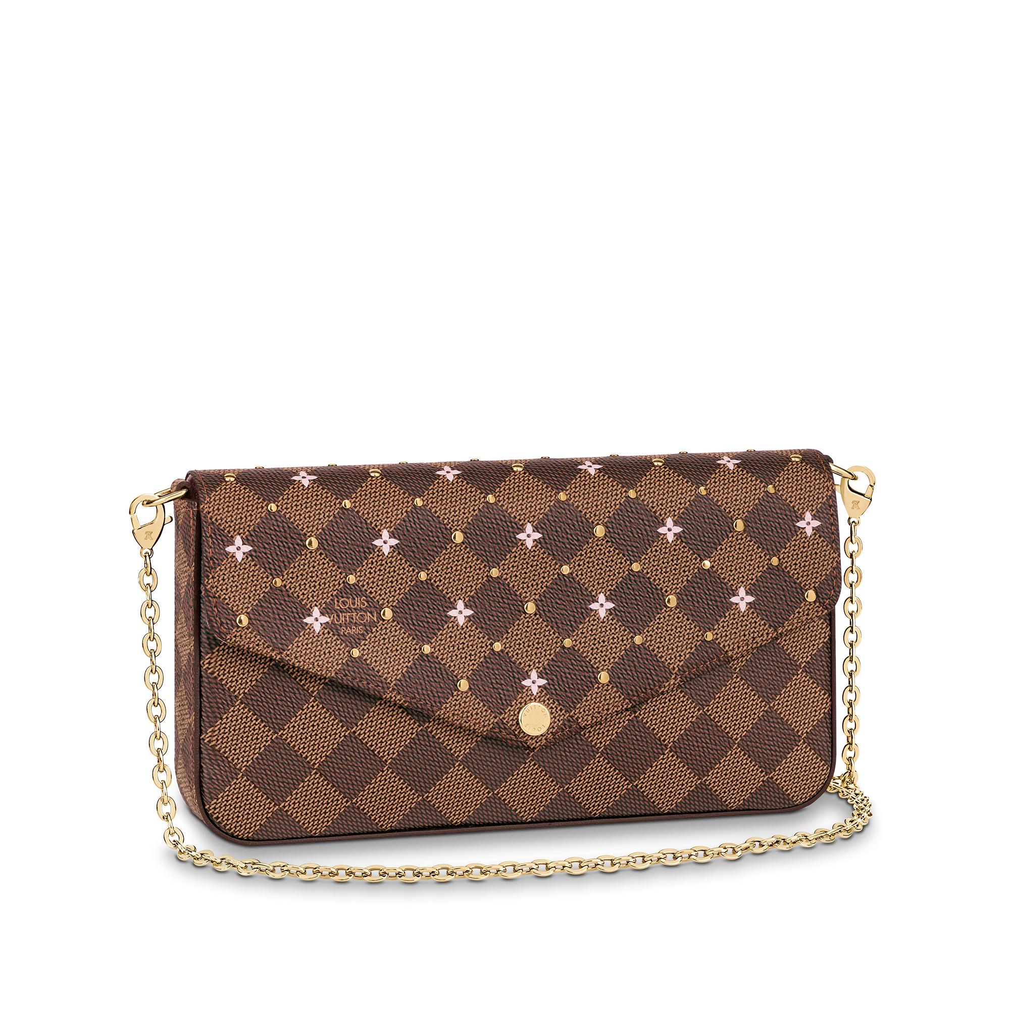 Félicie Pochette Damier Ebene in Brown - WOMEN - Small Leather Goods | LOUIS  VUITTON ®