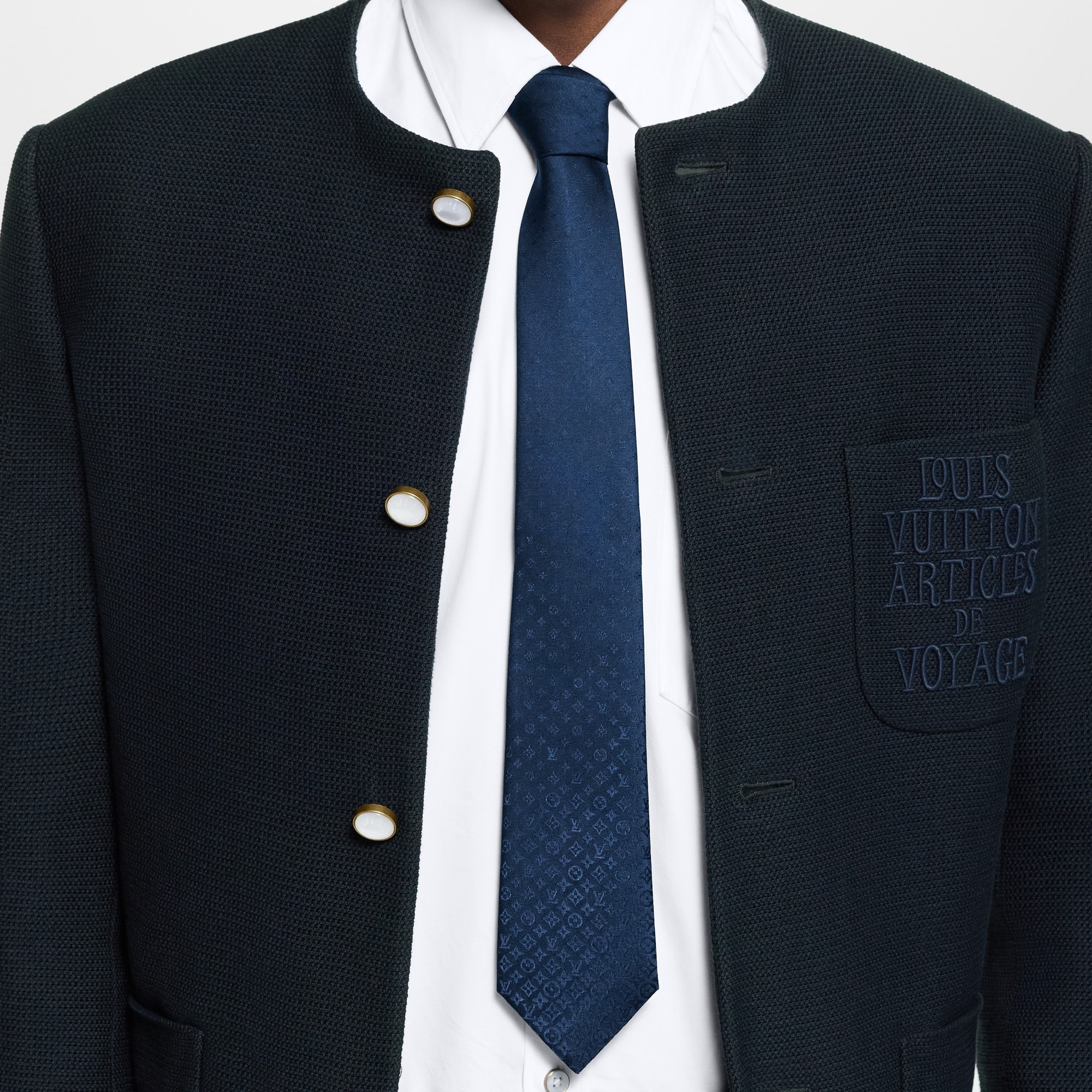 S00 Accessories Ties and Pocket Squares Fading Monogram Tie | Louis Vuitton ® (Product zoom)