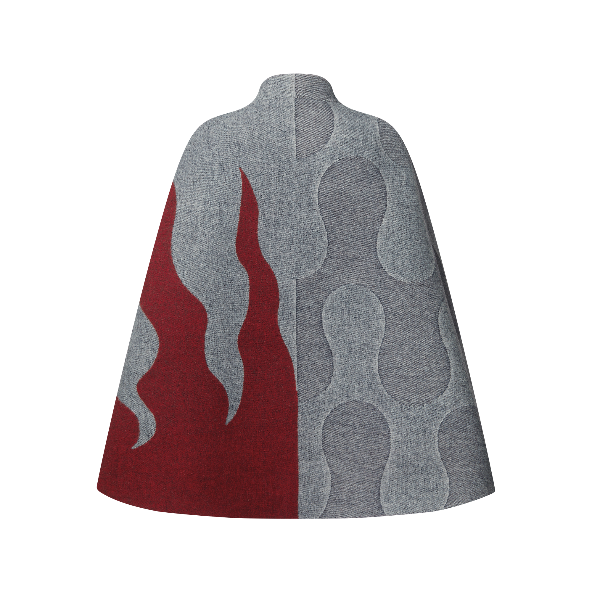 Flame Jacquard Cape