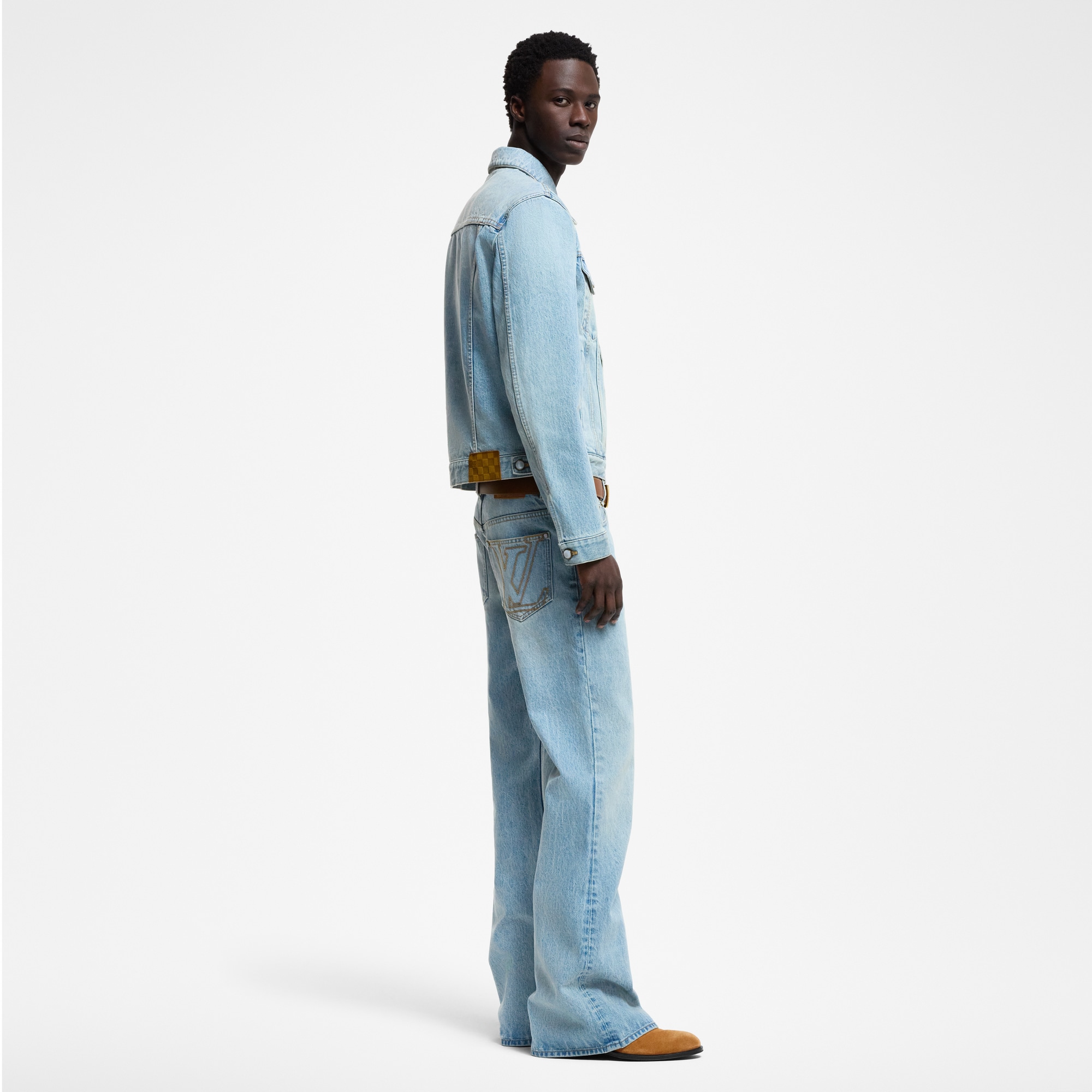  Ready-to-Wear Denim Flared Fit Denim Pants | Louis Vuitton ® (Product zoom)