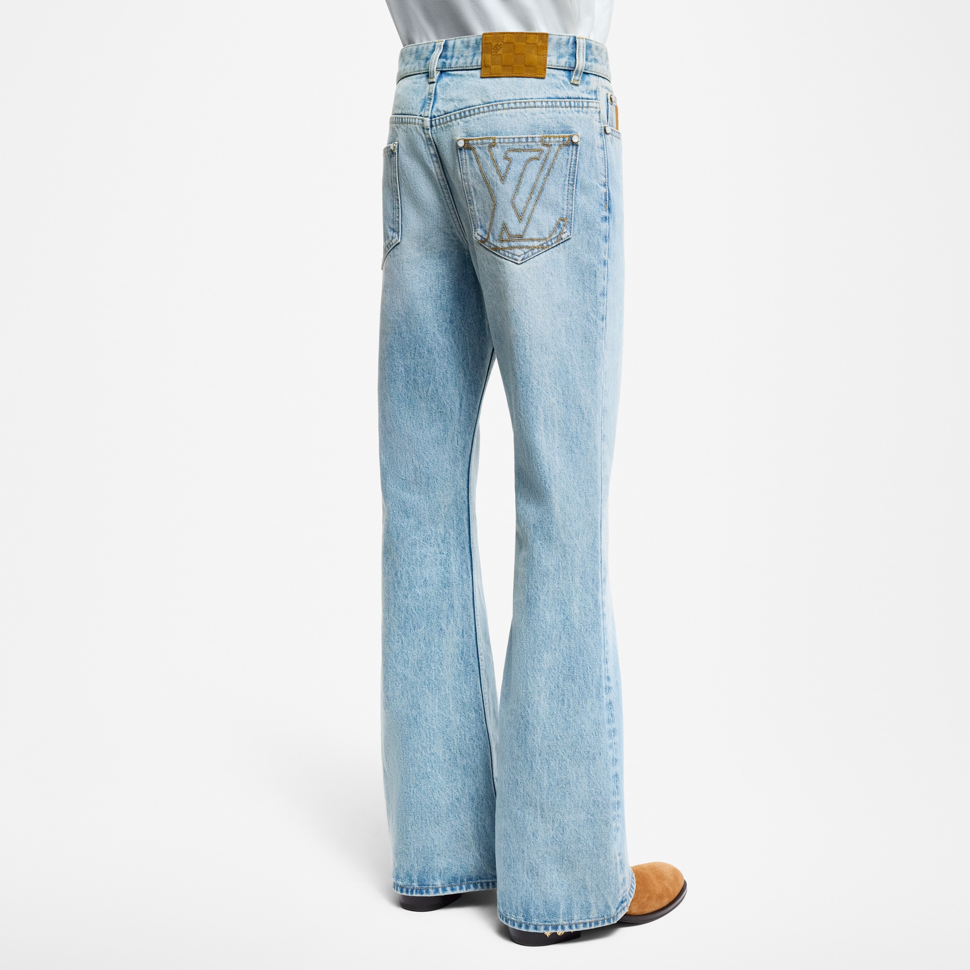  Ready-to-Wear Denim Flared Fit Denim Pants | Louis Vuitton ® (Product zoom)