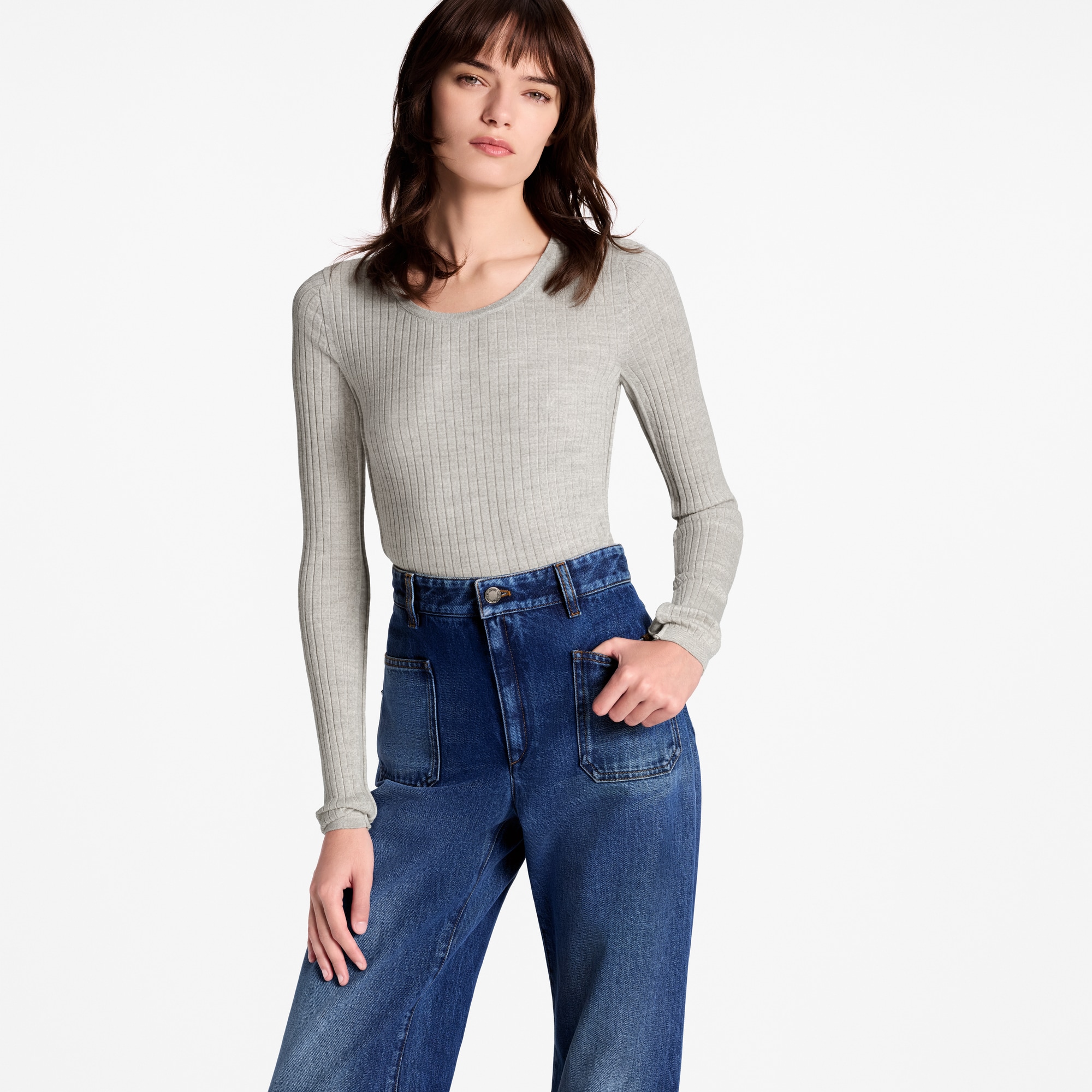  Ready-to-Wear Pants Flared Patch Pocket Jeans | Louis Vuitton ® (Product zoom)