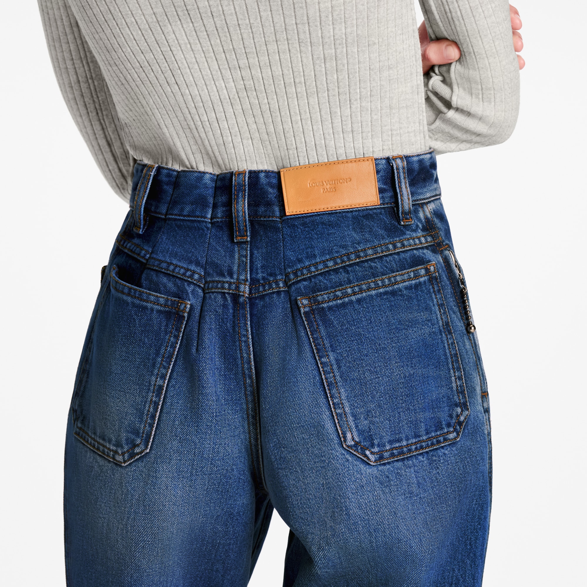  Ready-to-Wear Pants Flared Patch Pocket Jeans | Louis Vuitton ® (Product zoom)