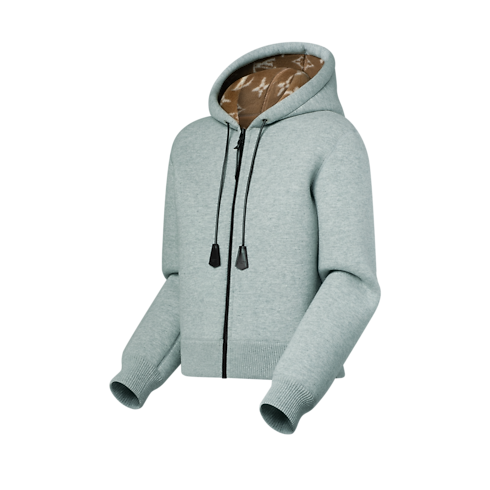 Ready-to-Wear Tops Fleece-Lined Zip-Up Hoodie | Louis Vuitton ® (Product zoom)