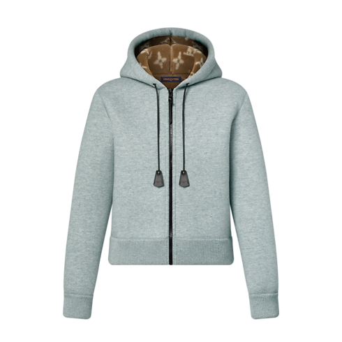 Ready-to-Wear Tops Fleece-Lined Zip-Up Hoodie | Louis Vuitton ® (Product zoom)