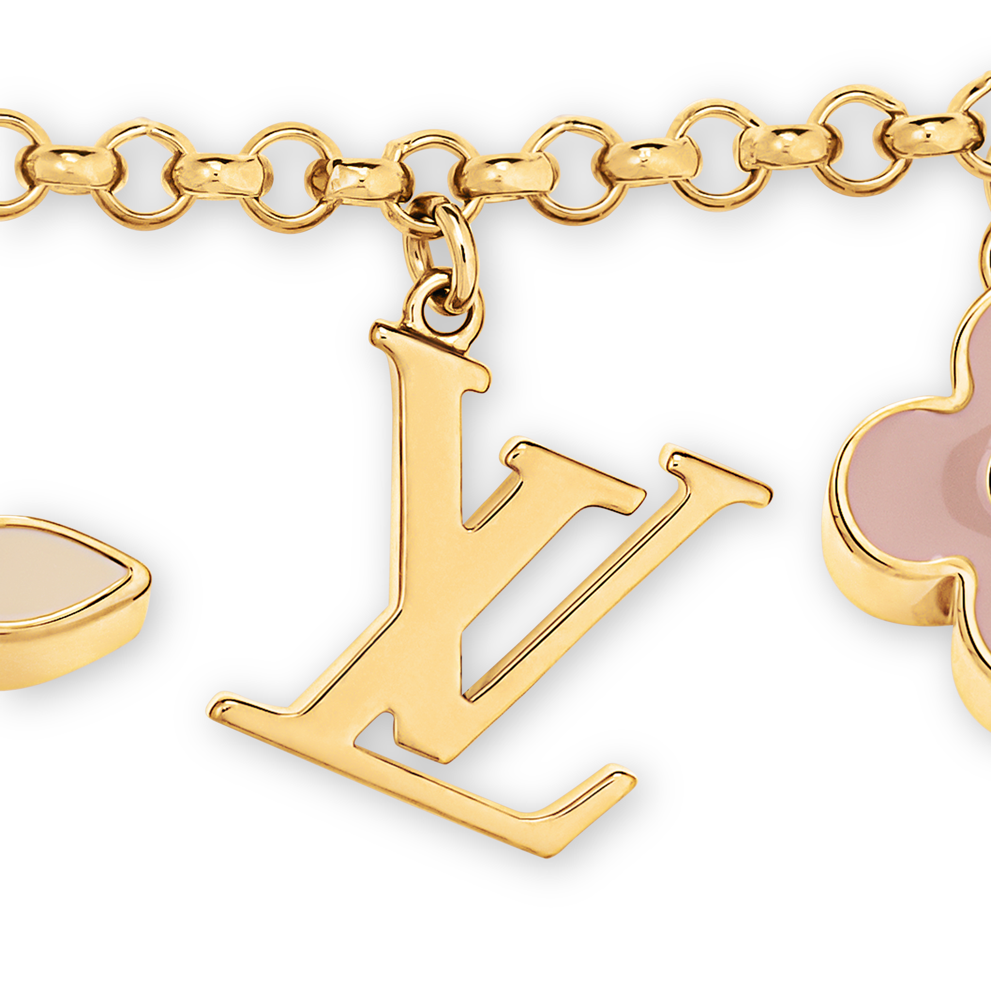 S00 Accessories Key Holders and Bag Charms Fleur de Monogram Bag Charm Chain | Louis Vuitton ® (Product zoom)