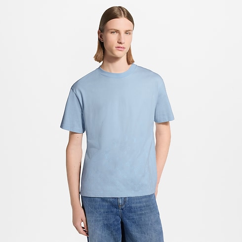Ready-to-Wear T-Shirts and Polos Flock Print Gradient Signature T-Shirt | Louis Vuitton ® (Product zoom)