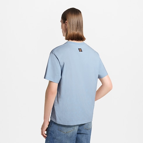Ready-to-Wear T-Shirts and Polos Flock Print Gradient Signature T-Shirt | Louis Vuitton ® (Product zoom)