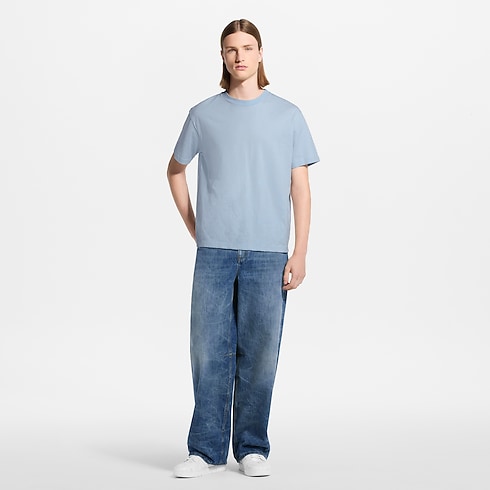 Ready-to-Wear T-Shirts and Polos Flock Print Gradient Signature T-Shirt | Louis Vuitton ® (Product zoom)