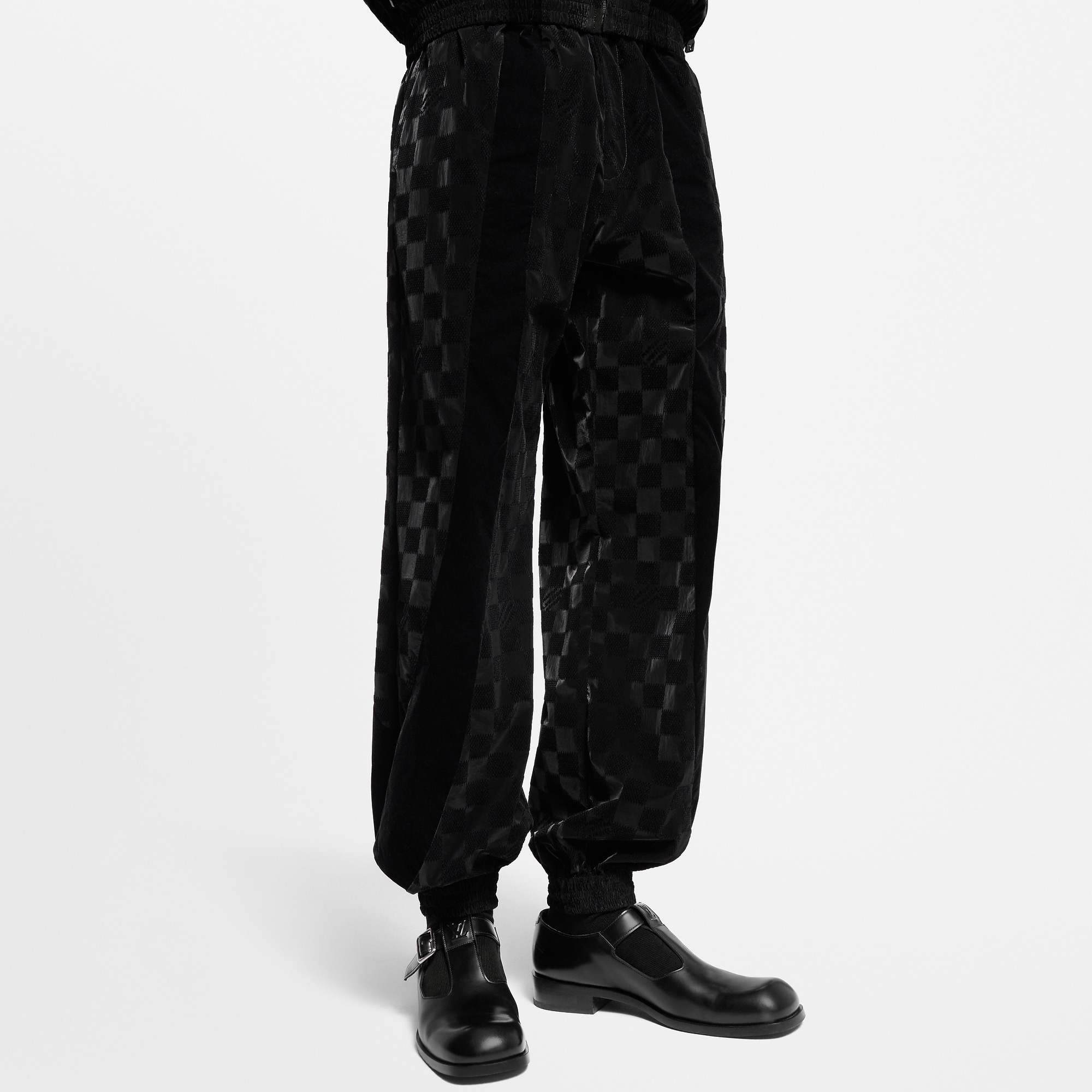 Flocked Damier Technical Track Pants